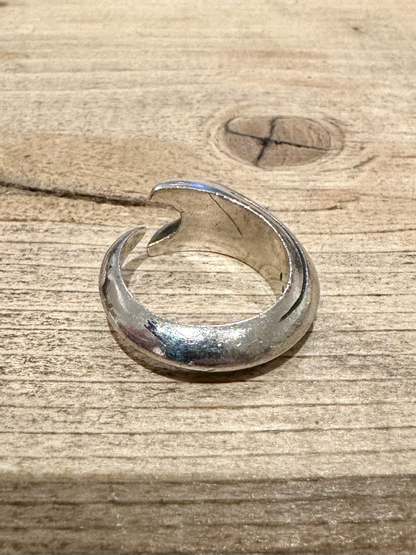 Abstract Talon Claw 925 Silver Hallmarked Size Q Ring