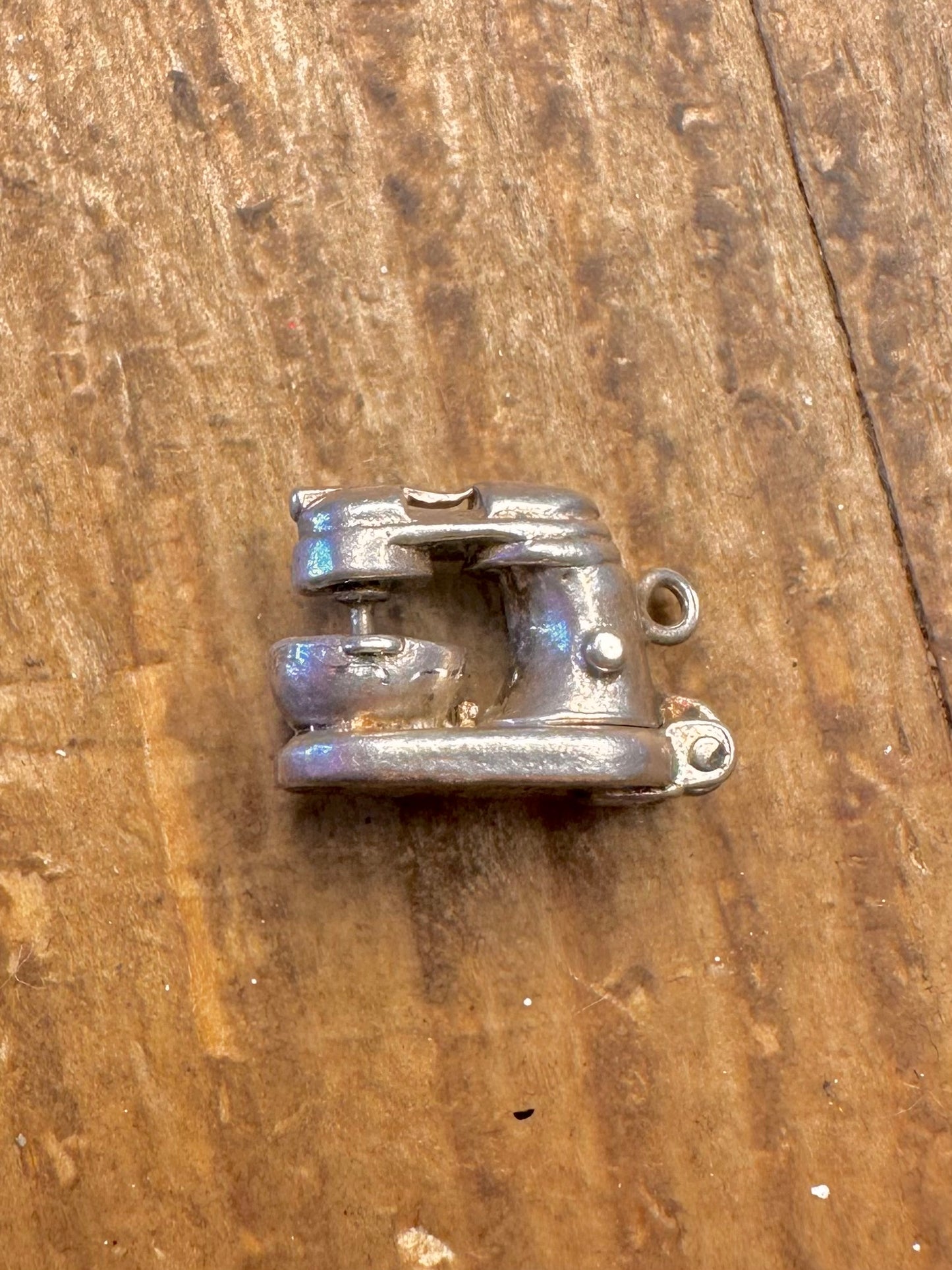 Food Mixer Articulated Nuvo 925 Sterling Silver Charm Pendant