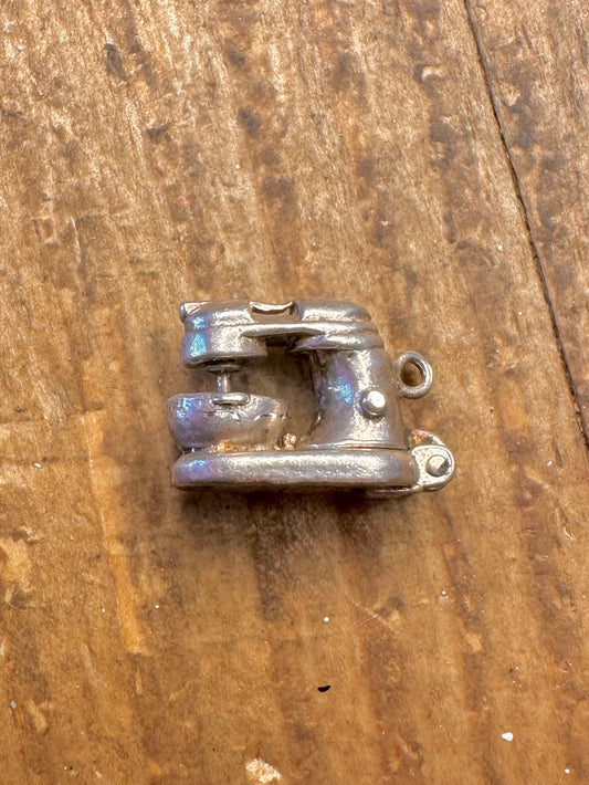 Food Mixer Articulated Nuvo 925 Sterling Silver Charm Pendant