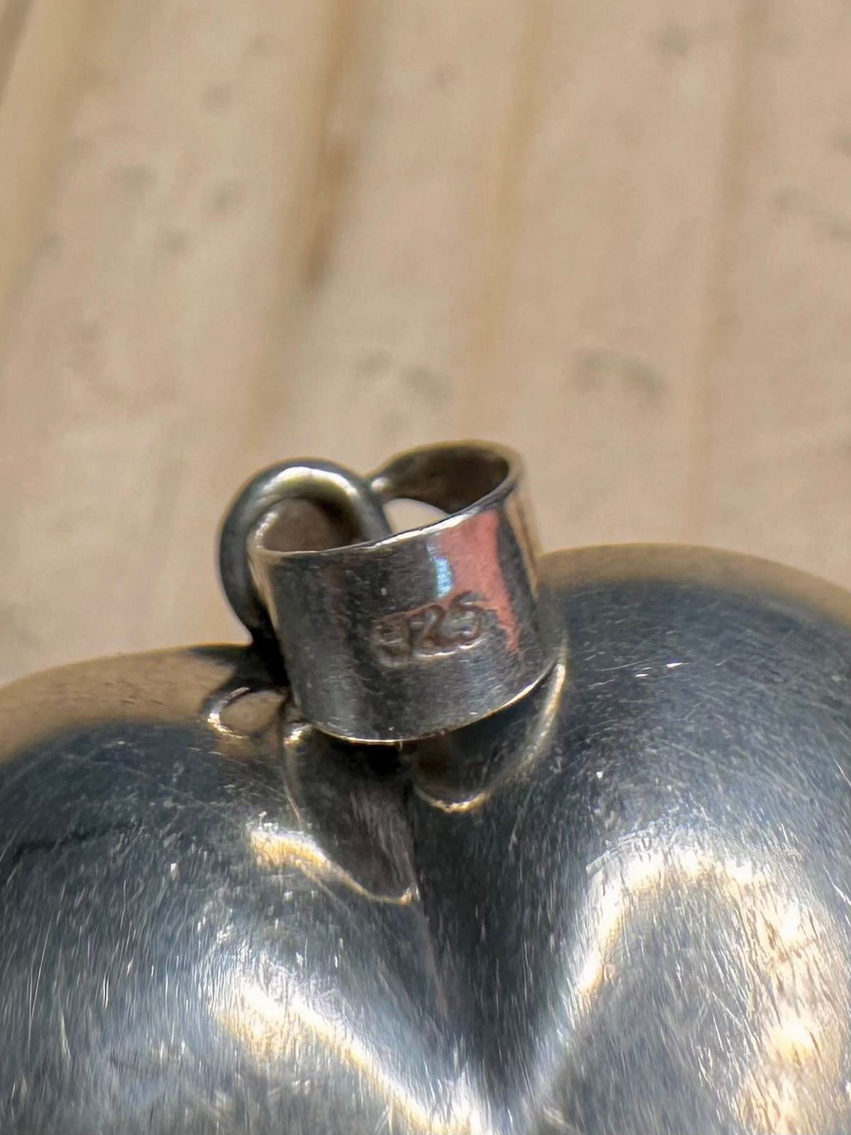 Puff Heart 925 Sterling Silver Pendant