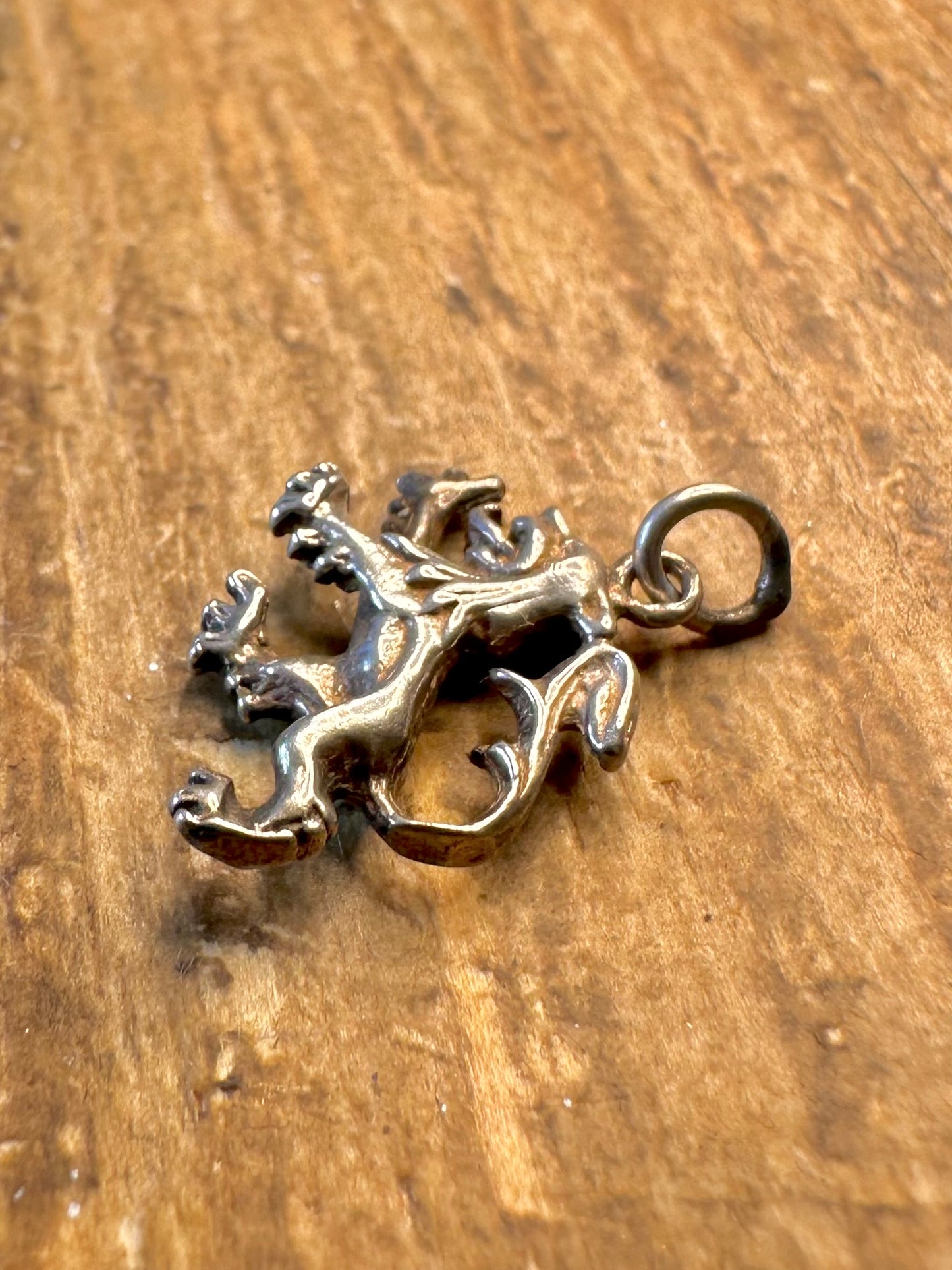 Scottish Lion Rampart 925 Sterling Silver Charm Pendant