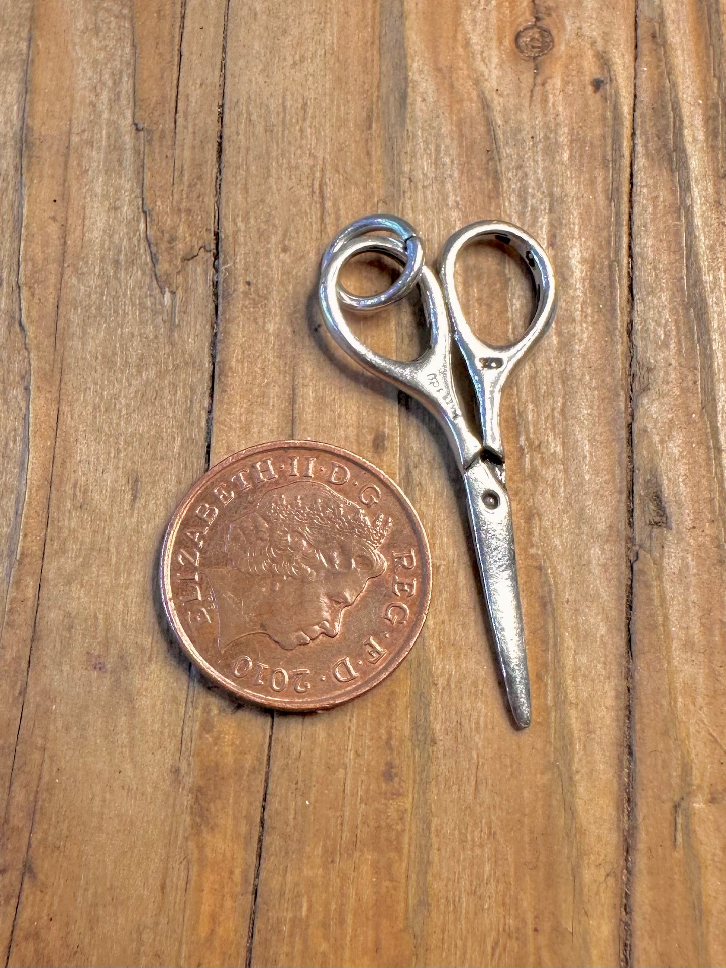 Large Scissors 925 Sterling Silver Pendant