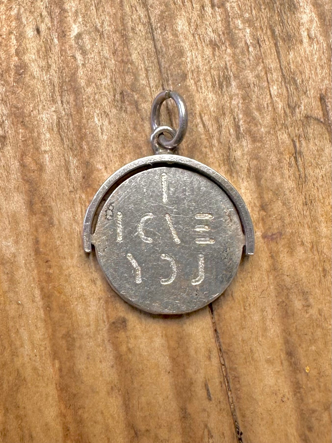 "I Love You" Spinner-Charm-Anhänger aus 925er Sterlingsilber