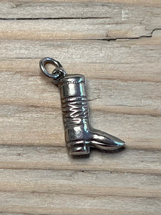 Small Boot 925 Sterling Silver Pendant