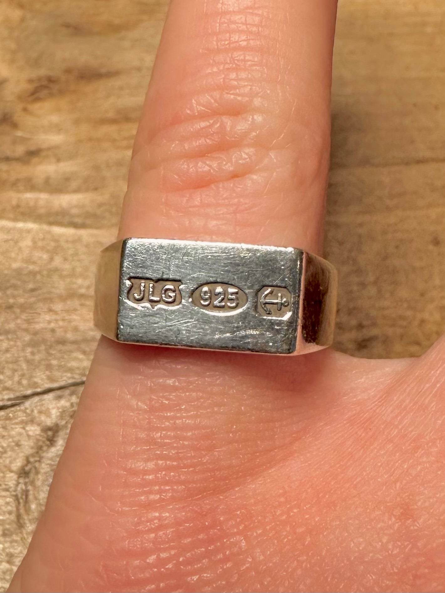 Vintage Ingot 925 Silver Size O Ring