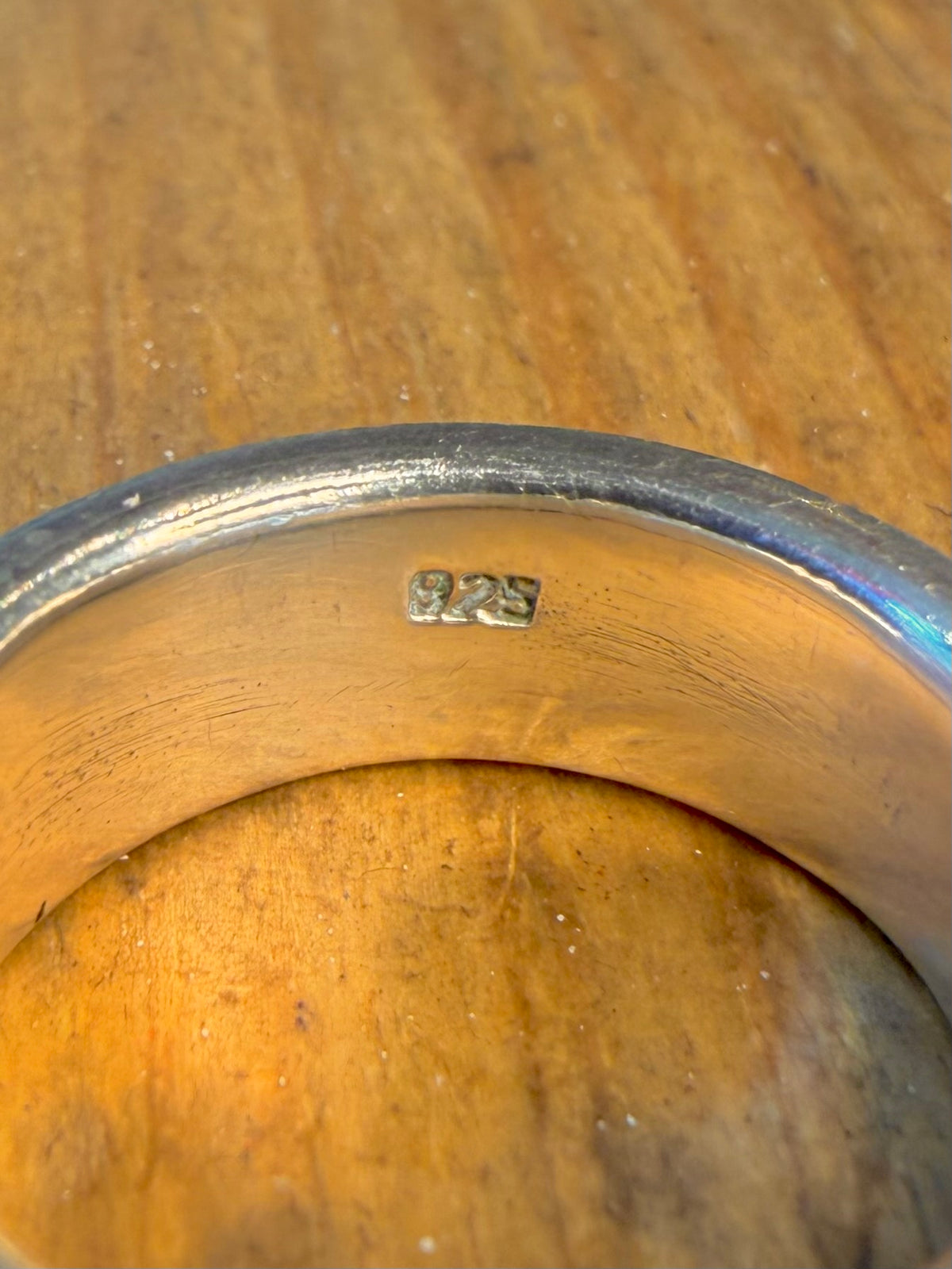 Heavy Band Spinner 925 Sterling Silver Size V Ring