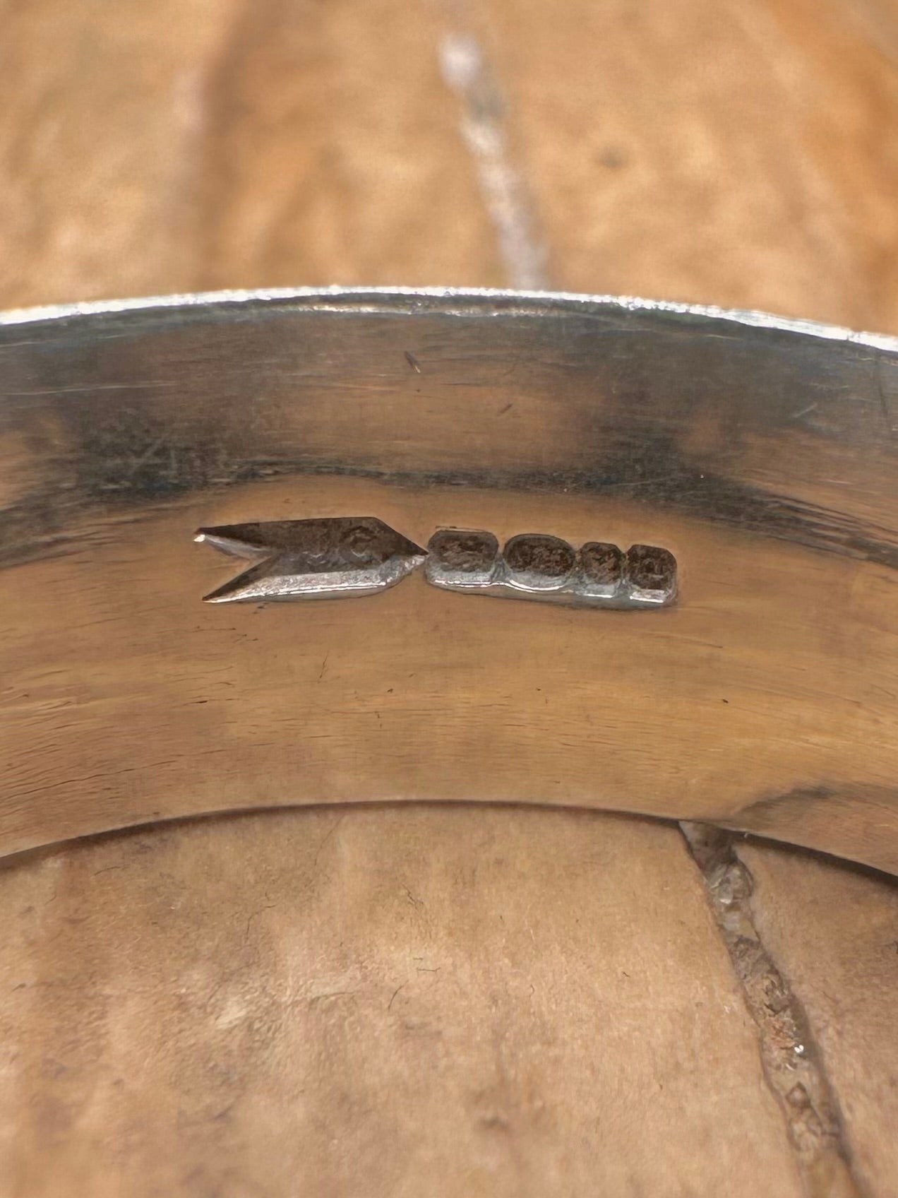 Vintage 1977 Amethyst 925 Sterling Silver Size L Ring