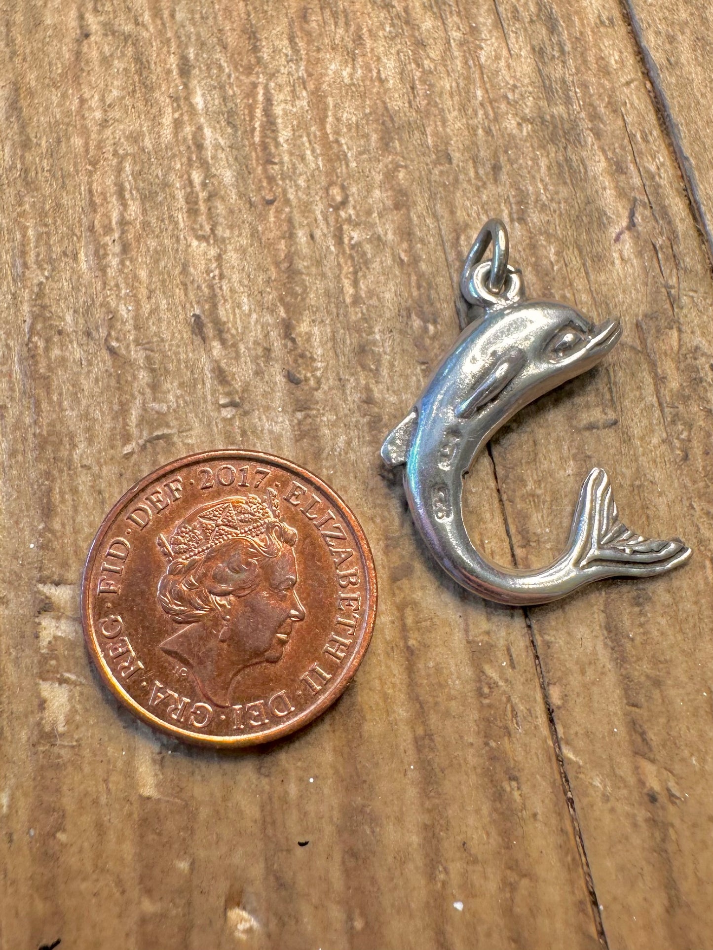 Delfin-Anhänger aus 925er Sterlingsilber