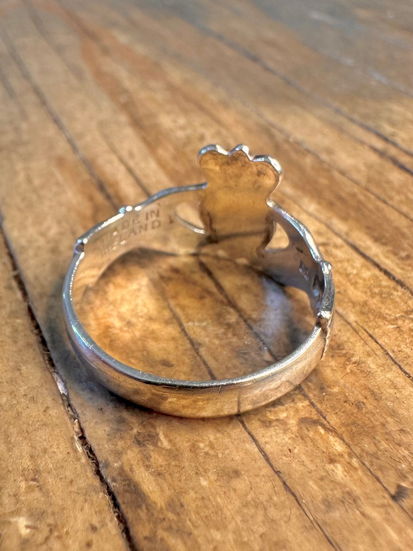 Claddagh 1979 Made in Ireland 925 Sterling Silver Size P Ring