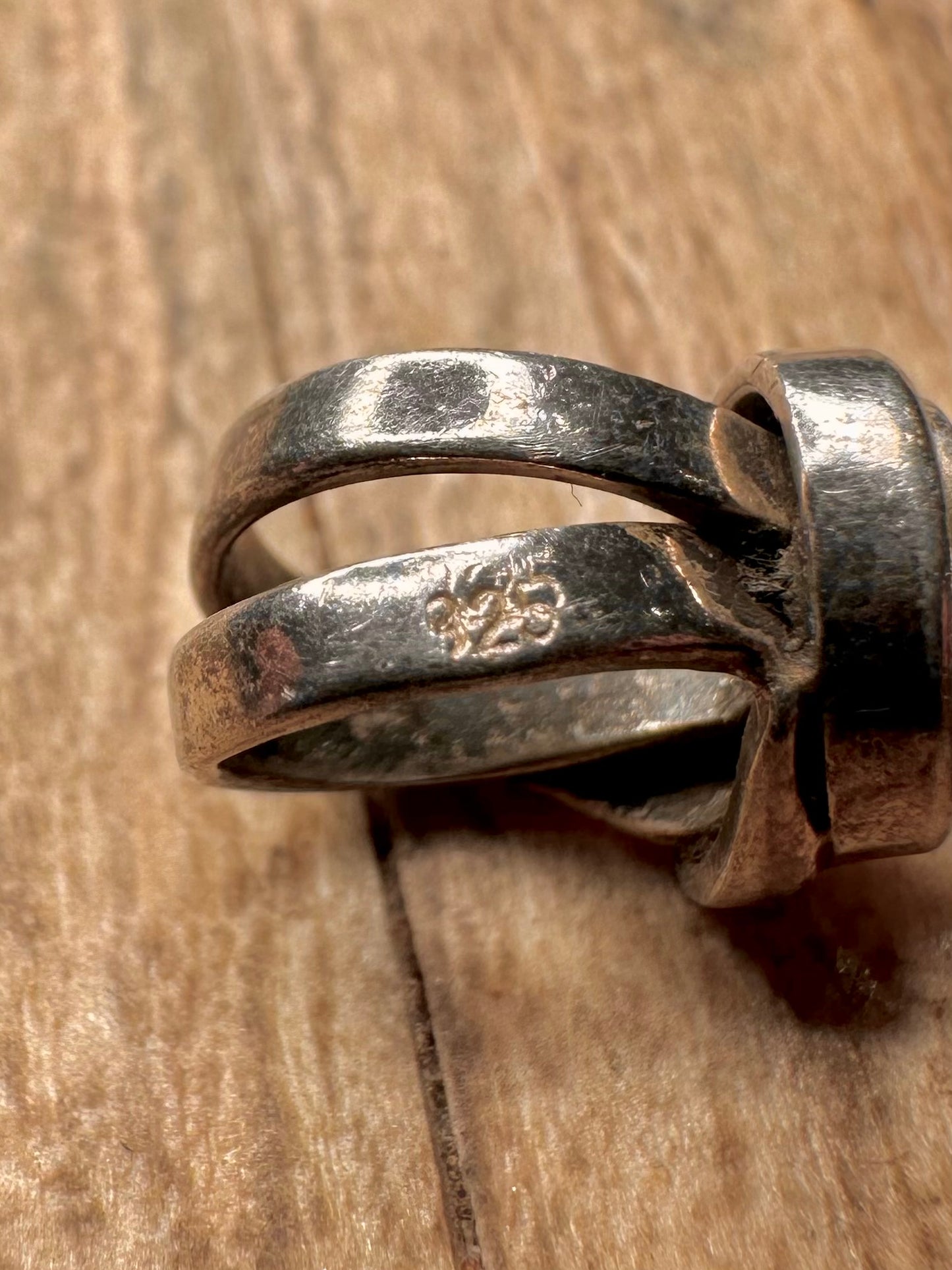 Vintage Ammonite Fossil 925 Sterling Silver Pendant