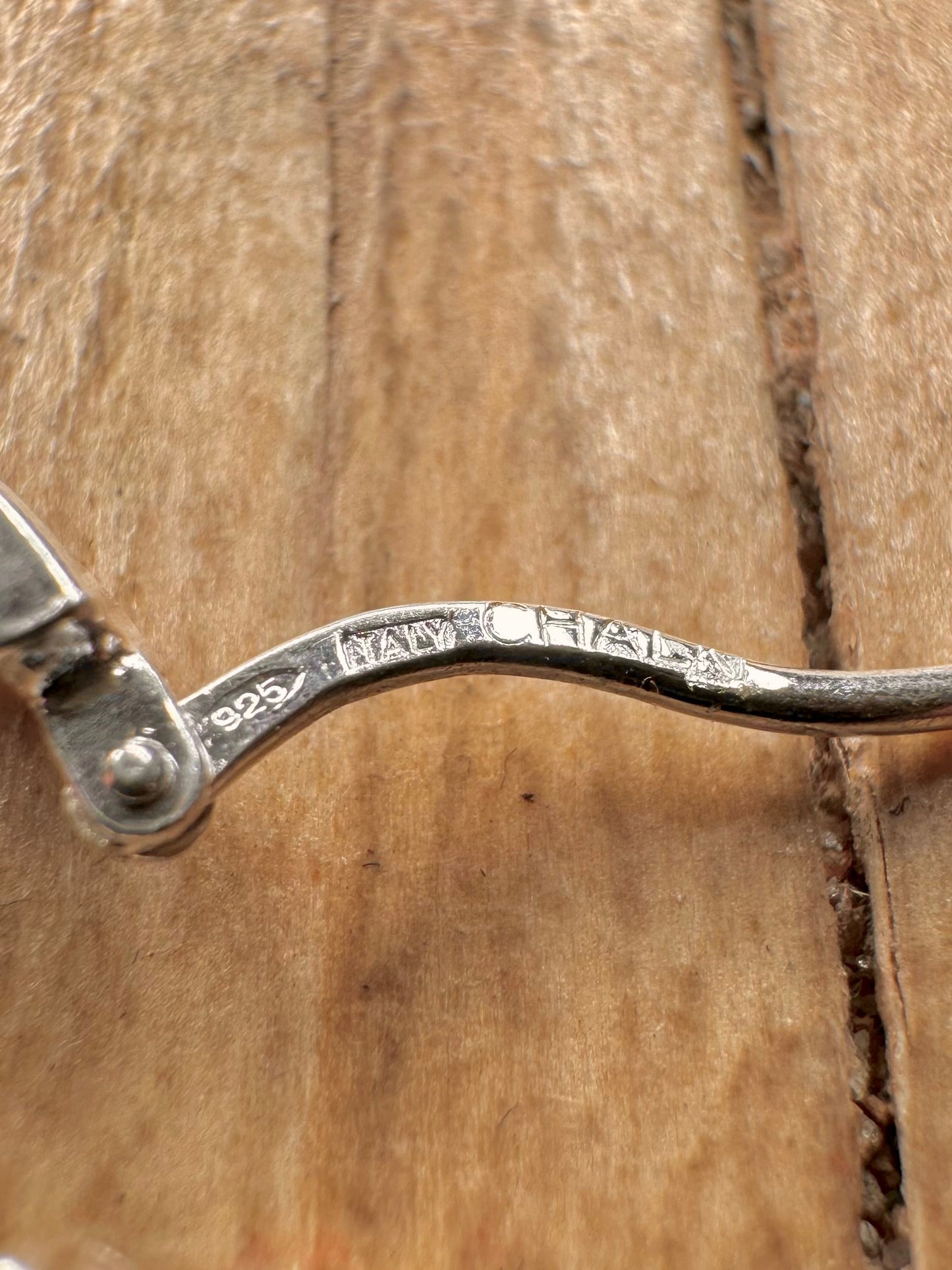 Modernist Chunky Hoops Italy 925 Sterling Silver Earrings