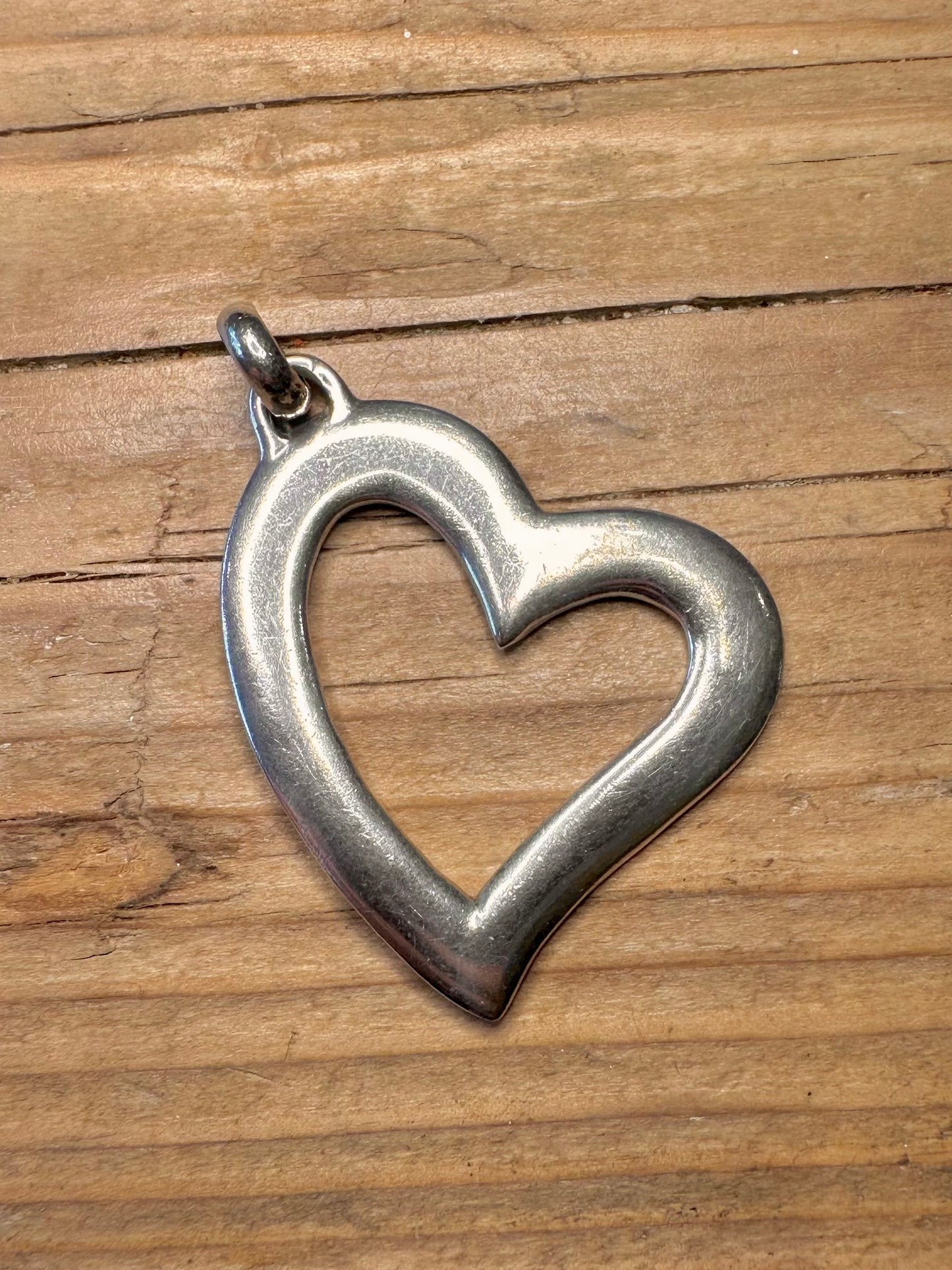 Large Heart 925 Sterling Silver Pendant