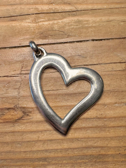 Large Heart 925 Sterling Silver Pendant