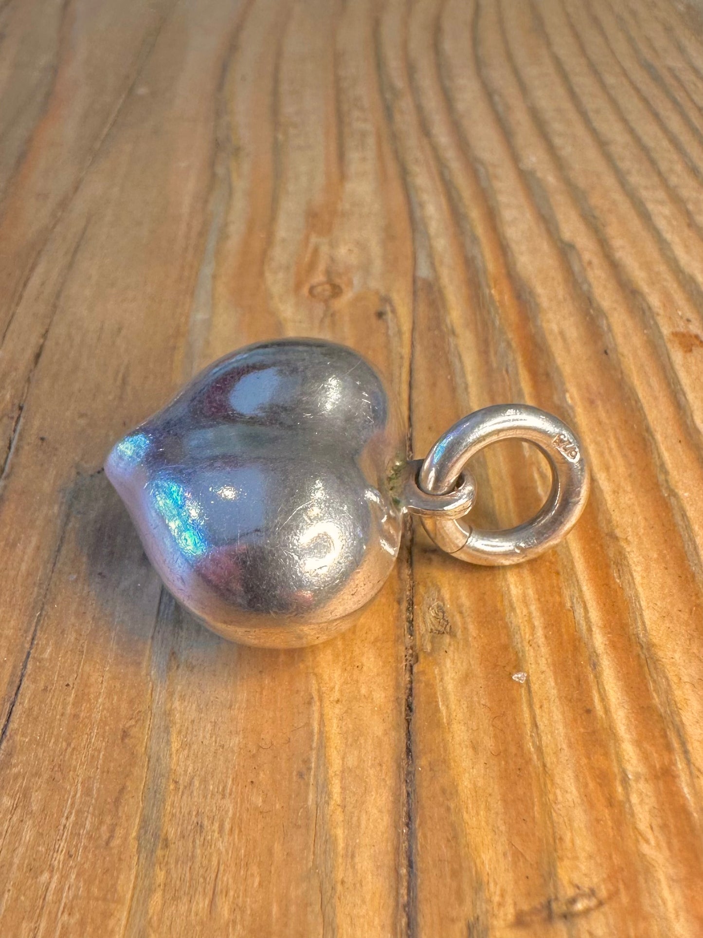 Puff Heart 925 Sterling Silver Pendant