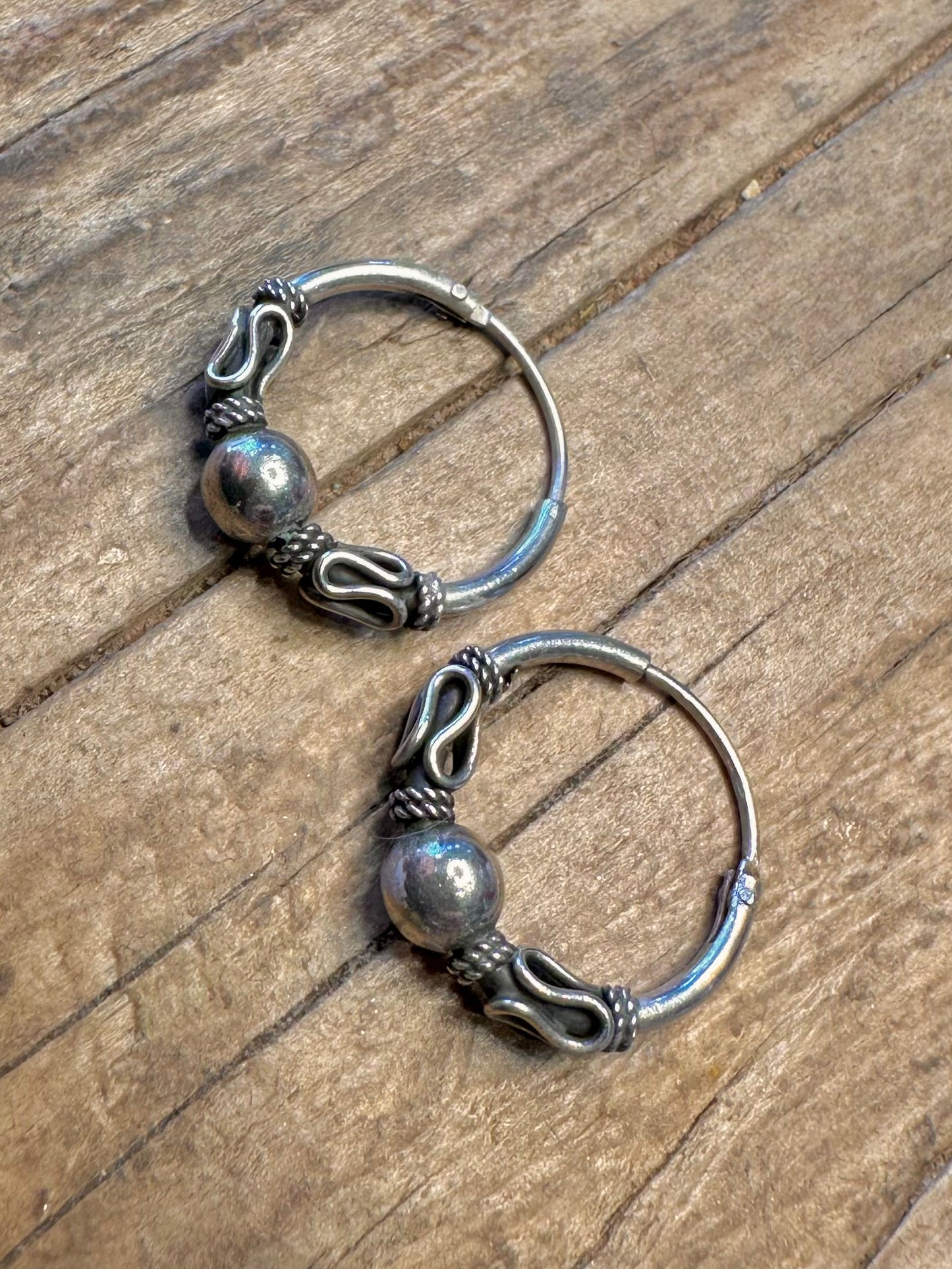 Tribal Creolen aus 925er Sterlingsilber