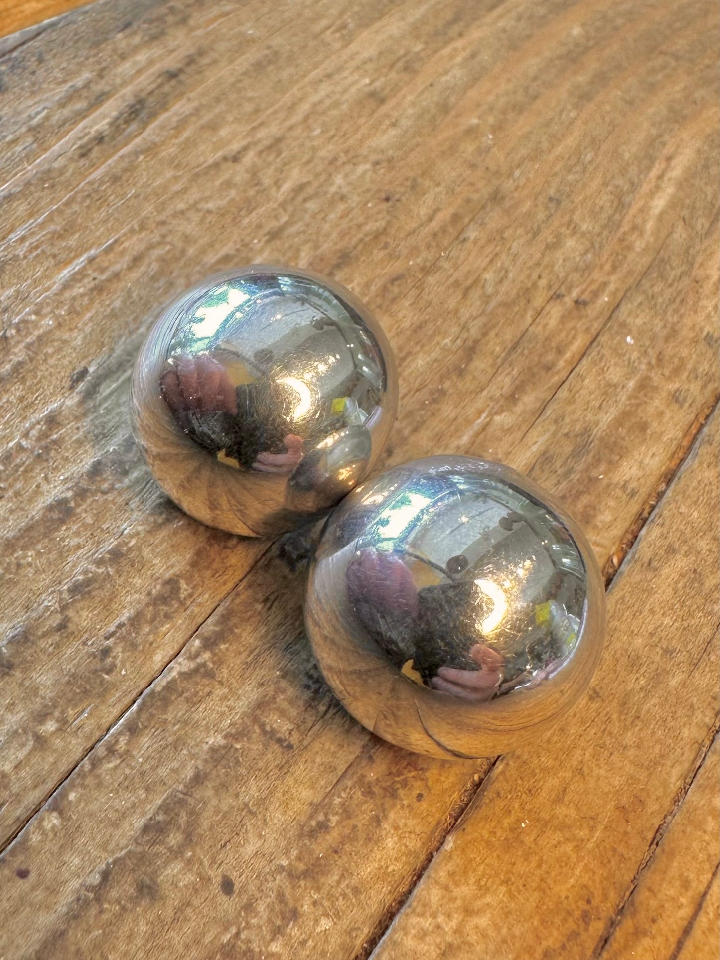 Large Dome Stud 925 Sterling Silver Earrings