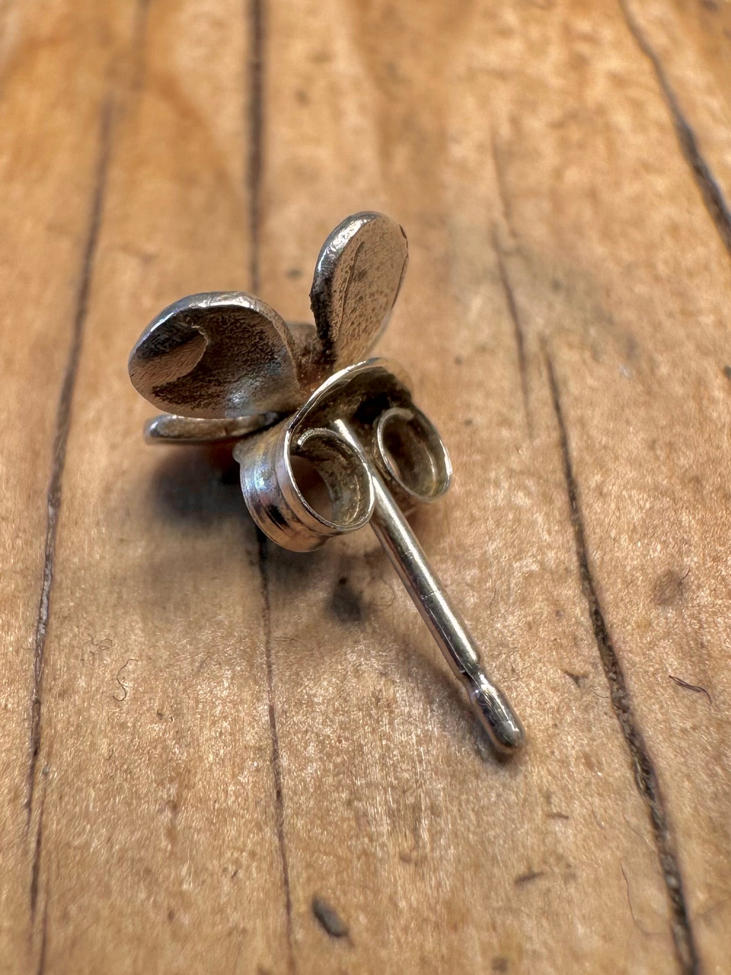 Vintage Blumenstecker Ohrringe aus 925er Sterlingsilber