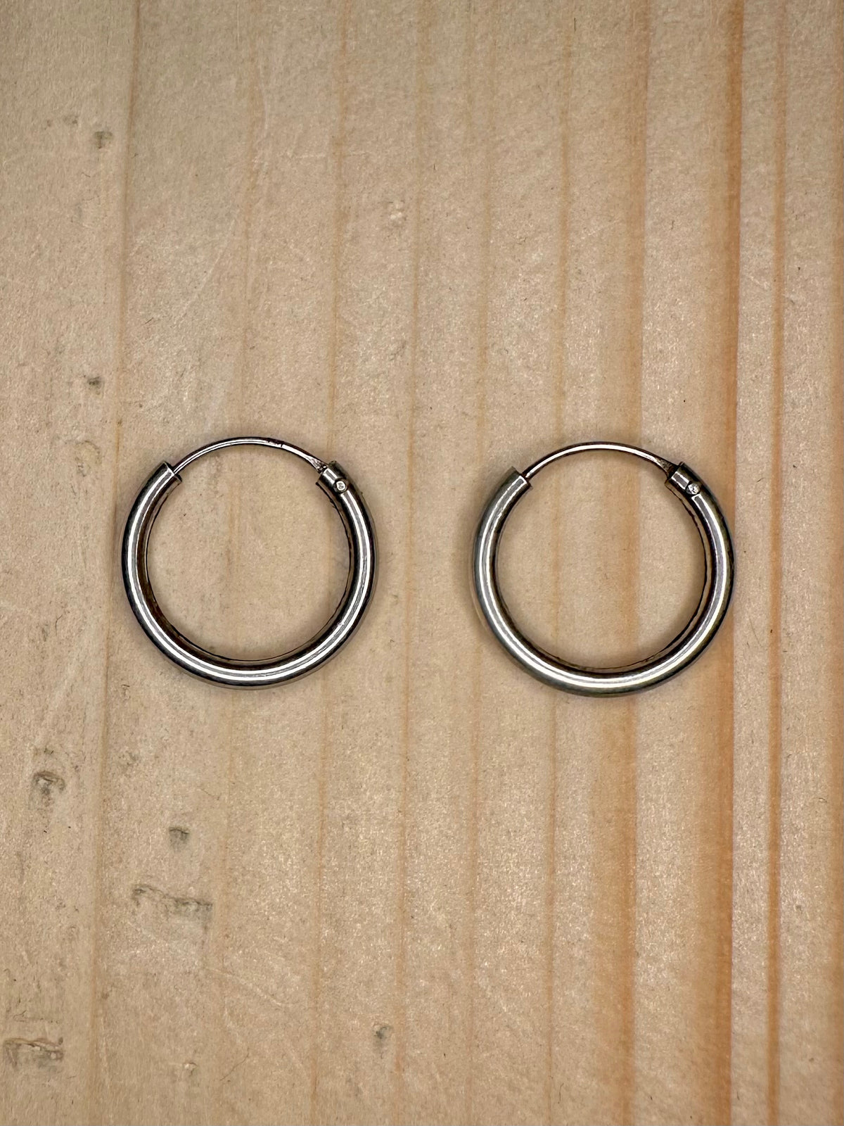 Small Rounded Hoops 925 Sterling Silver Earrings
