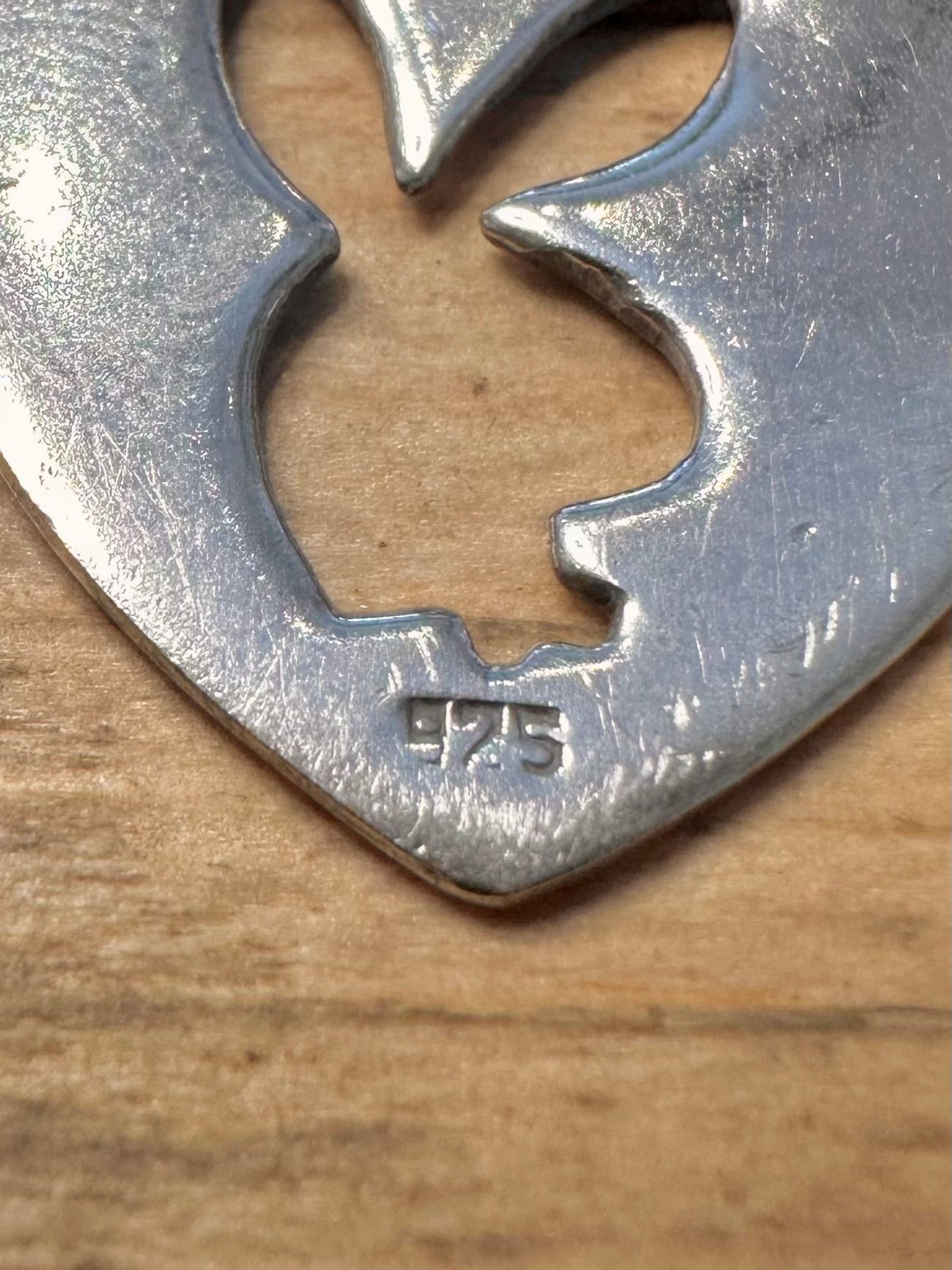 Vintage PlayBoy Heart 925 Silver Earrings