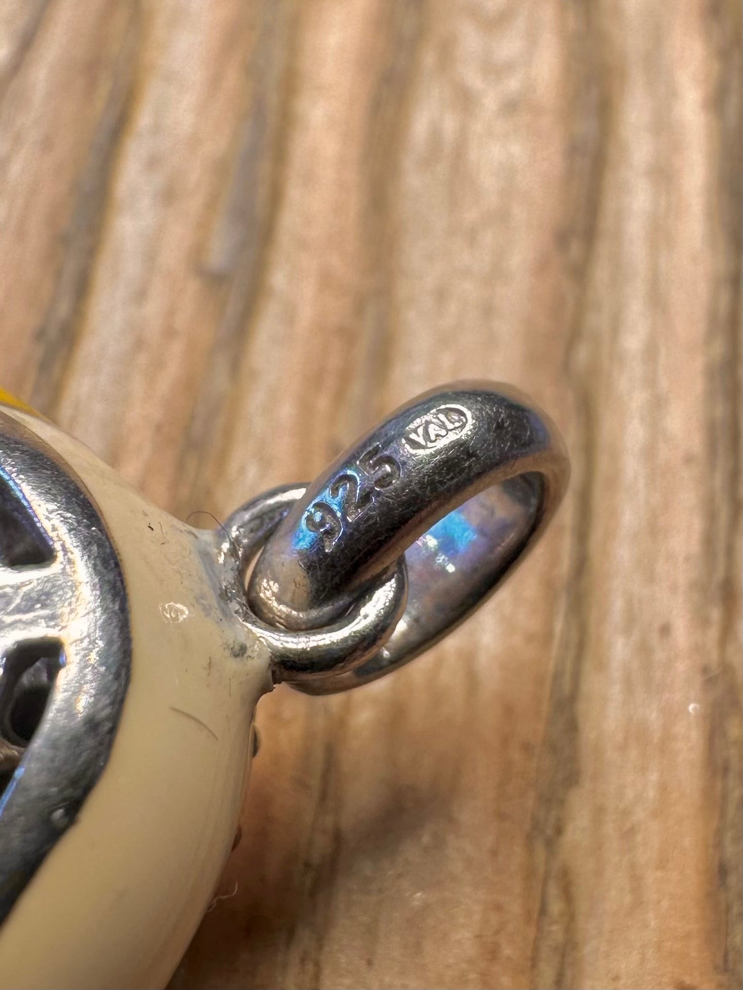 Toucan Eine Geschichte Emaille Schwarz und Rot Steine 925 Sterling Silber Anhänger
