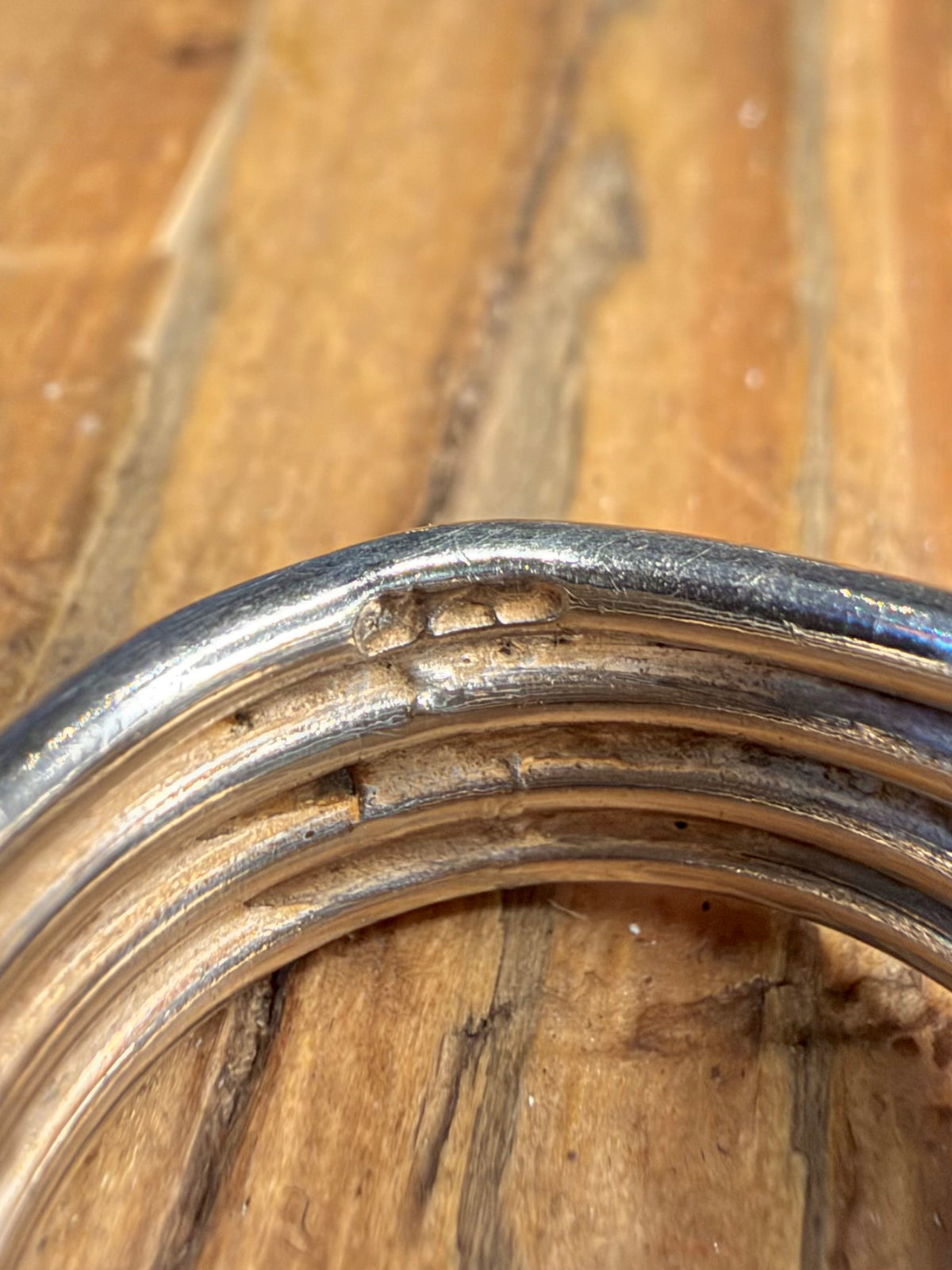 Multi Layer Overlapping 925 Sterling Silver Size K Ring