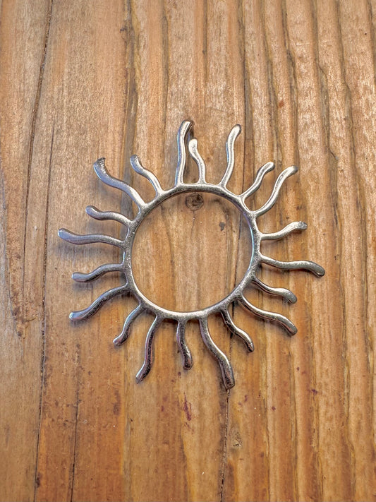 Abstract Sun 925 Sterling Silver Pendant