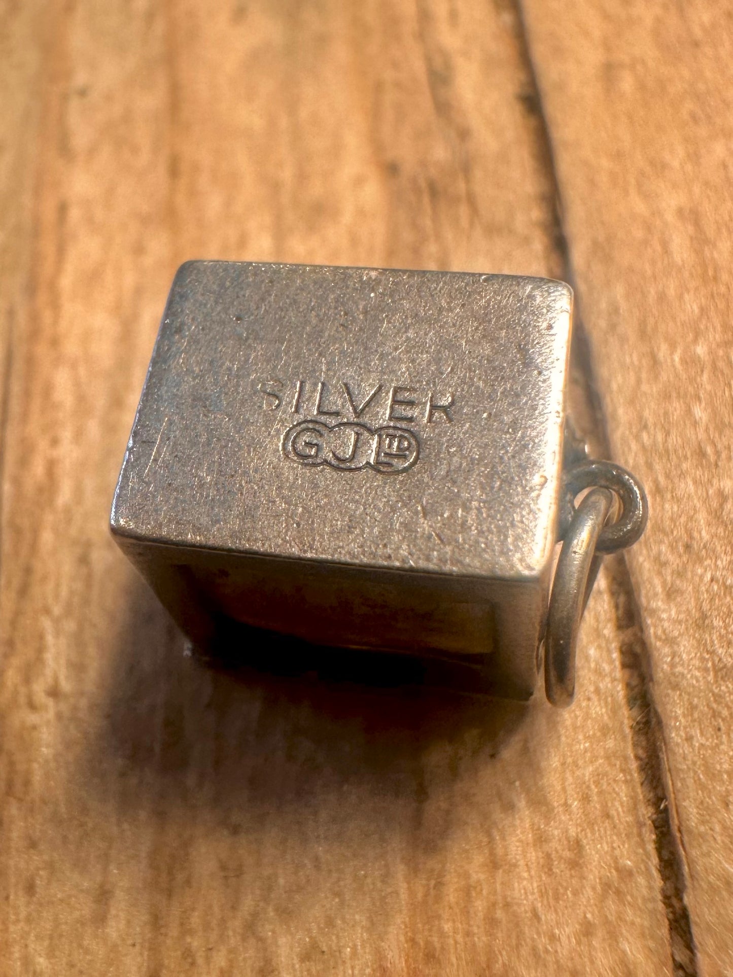 Vintage Georg Jensen Playing Cards 925 Sterling Silver Charm Pendant