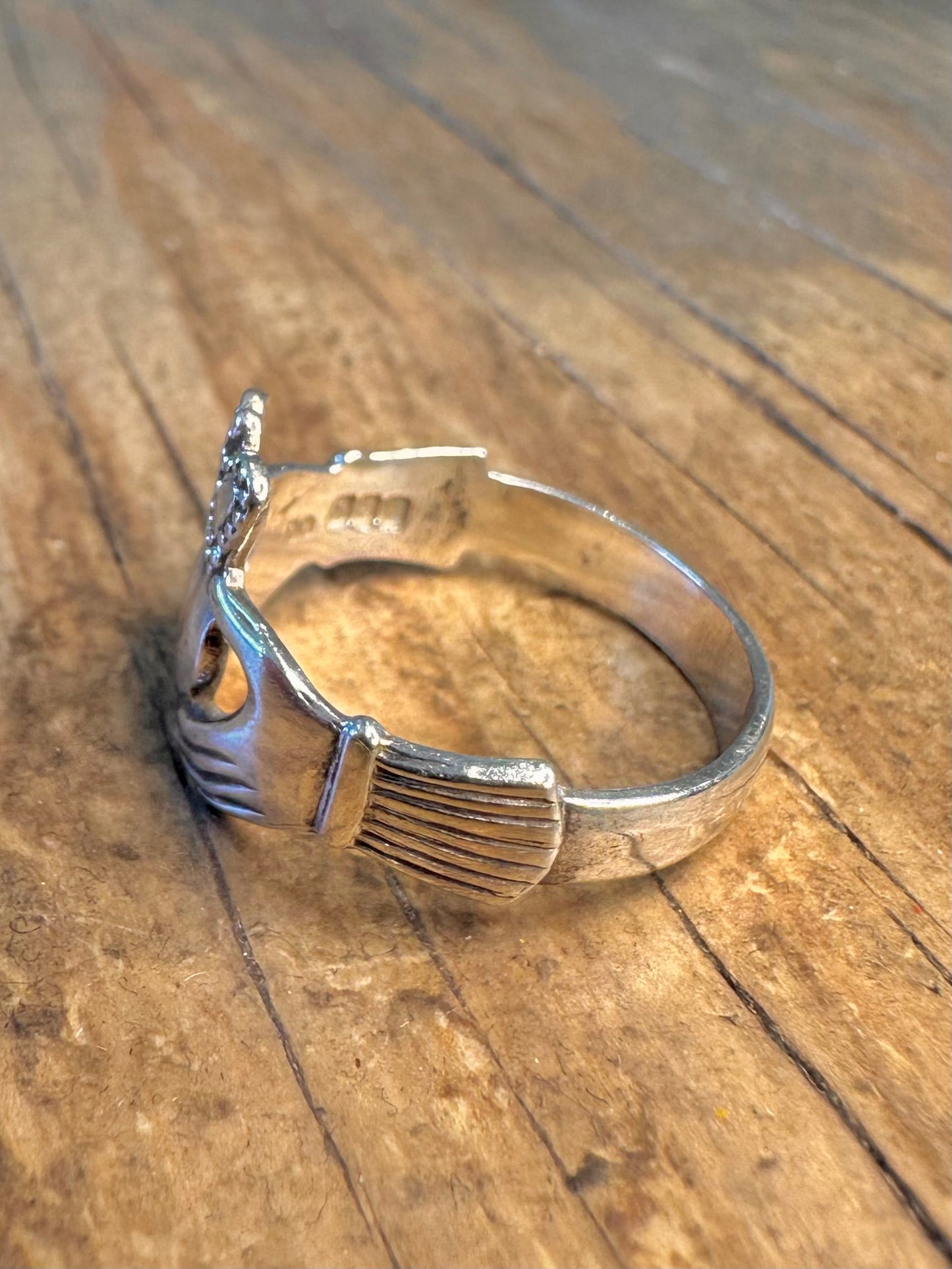 Claddagh 1979 Made in Ireland 925 Sterling Silver Size P Ring