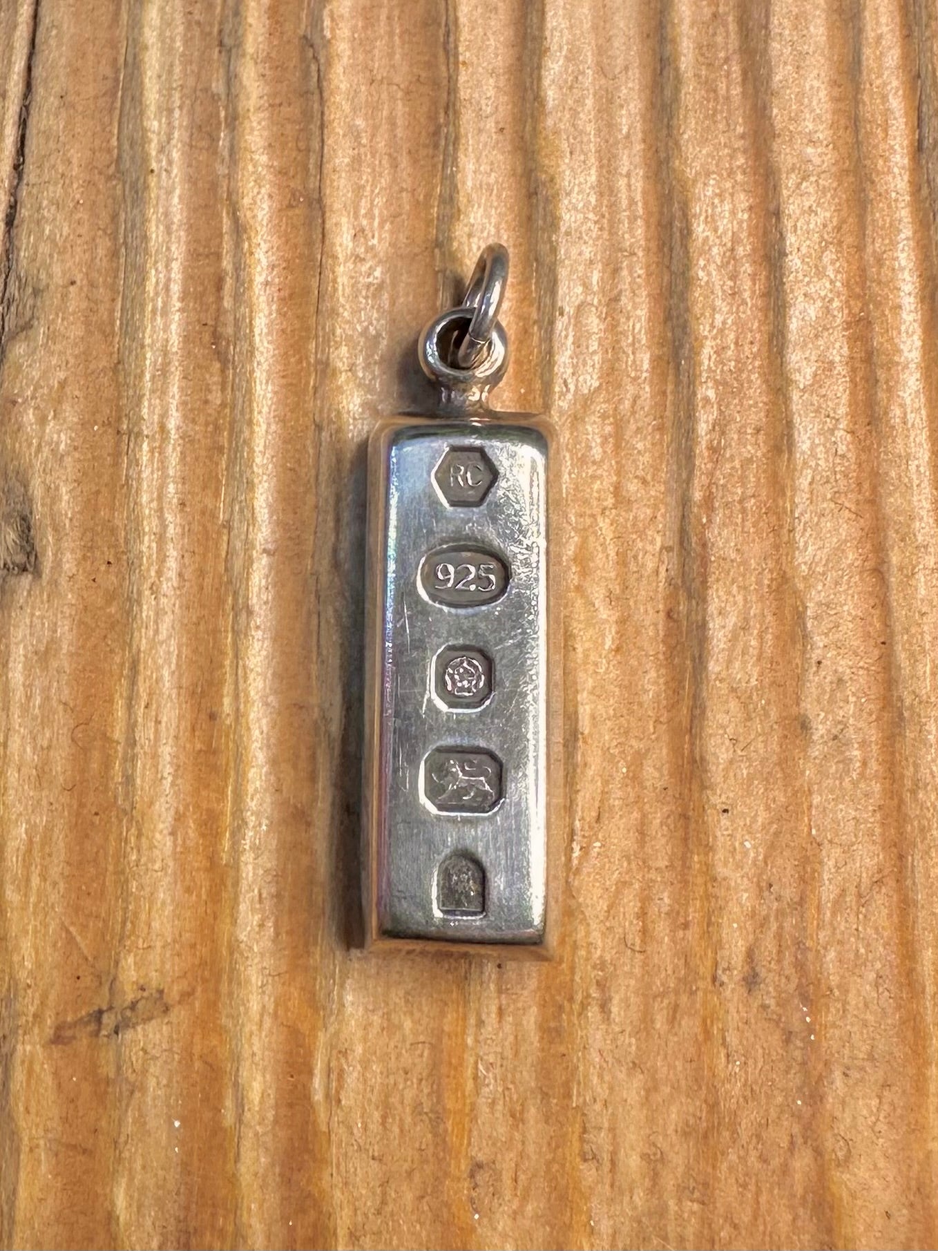 Ingot Maker RC Sheffield 925 Sterling Silver Pendant