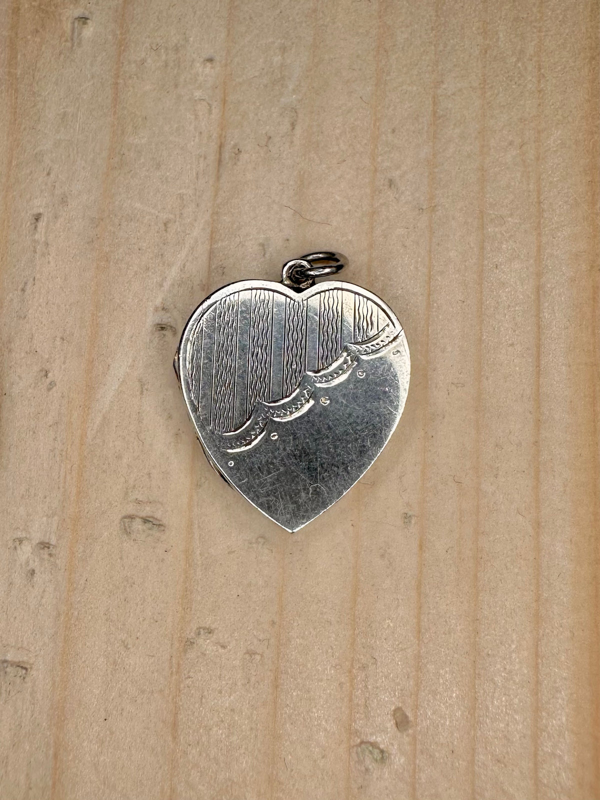 Engraved Heart Locket 925 Sterling Silver Pendant