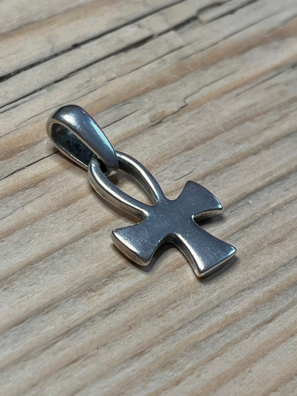 Chunky Ankh 925 Sterling Silver Pendant
