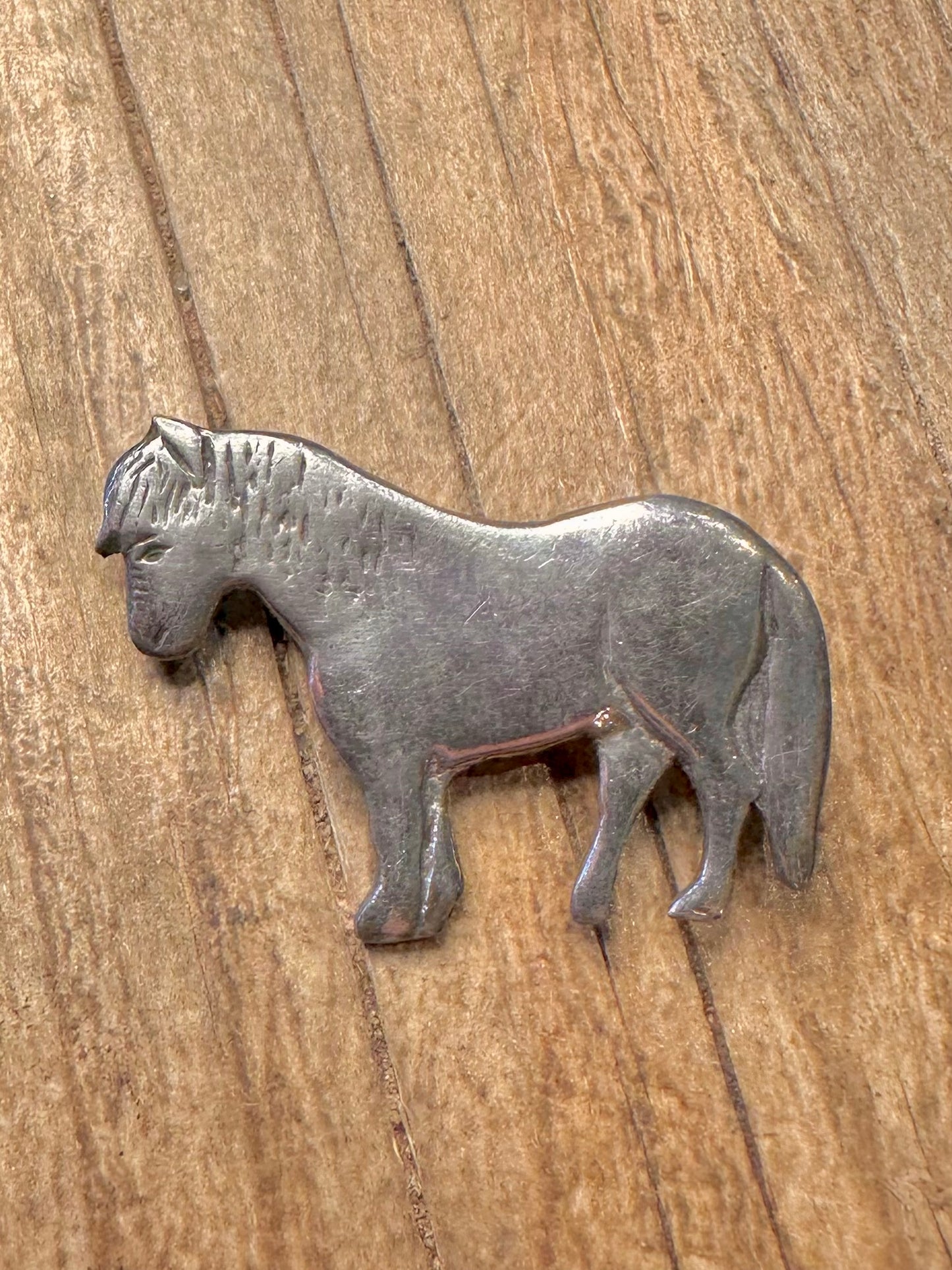 Vintage 1973 Shetland Pony 925 Sterling Silver Brooch