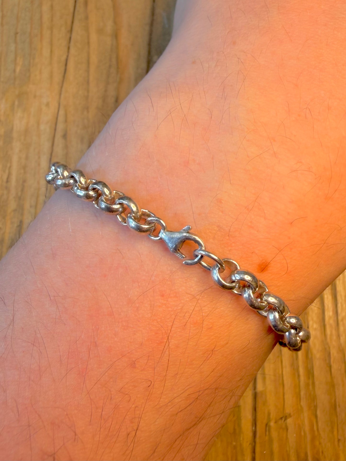 Belcher Chain 925 Sterling Silver 7.5 inch Bracelet