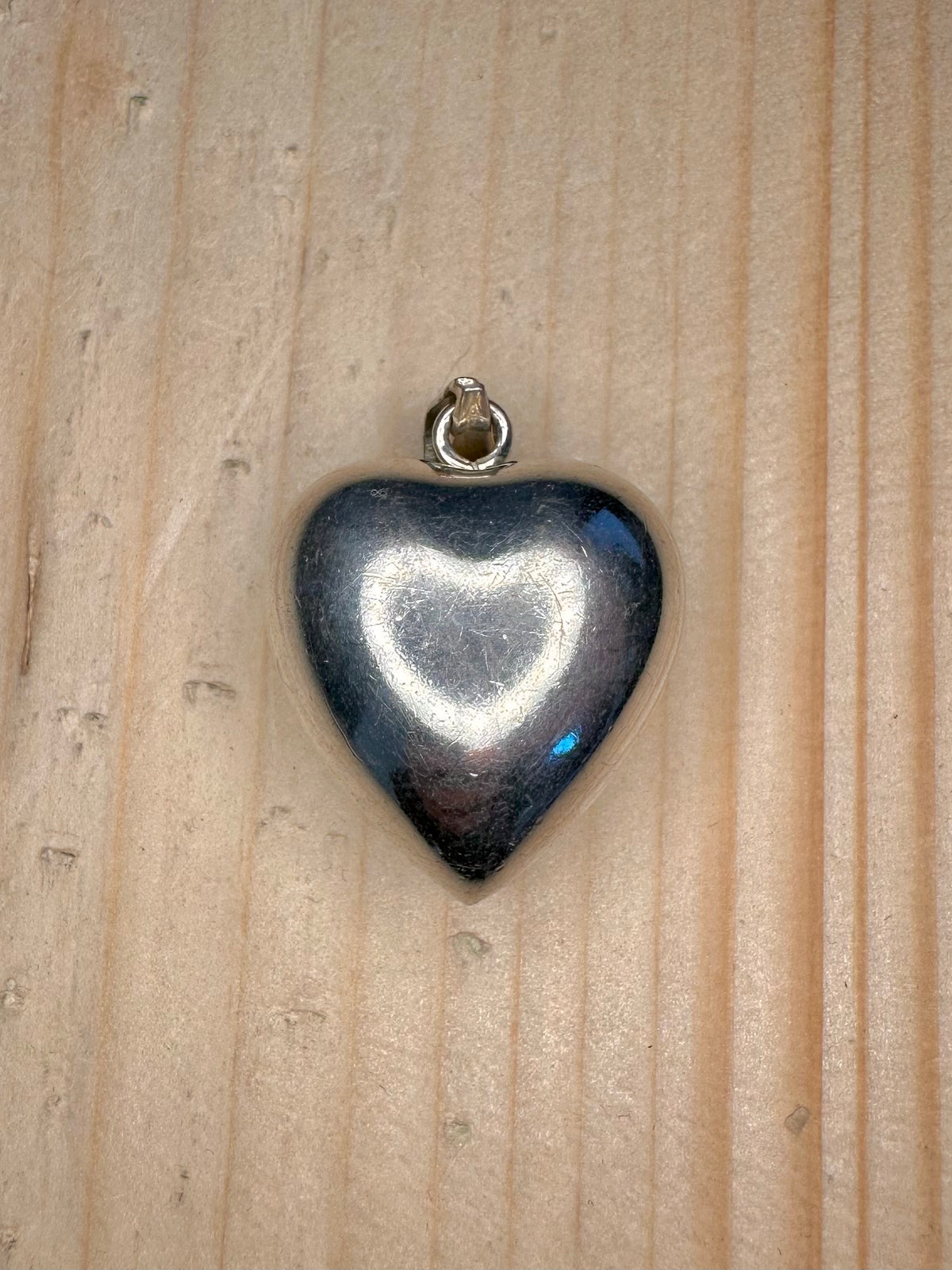Chunky Heart Chime Hevaavy925 Sterling Silver Pendant