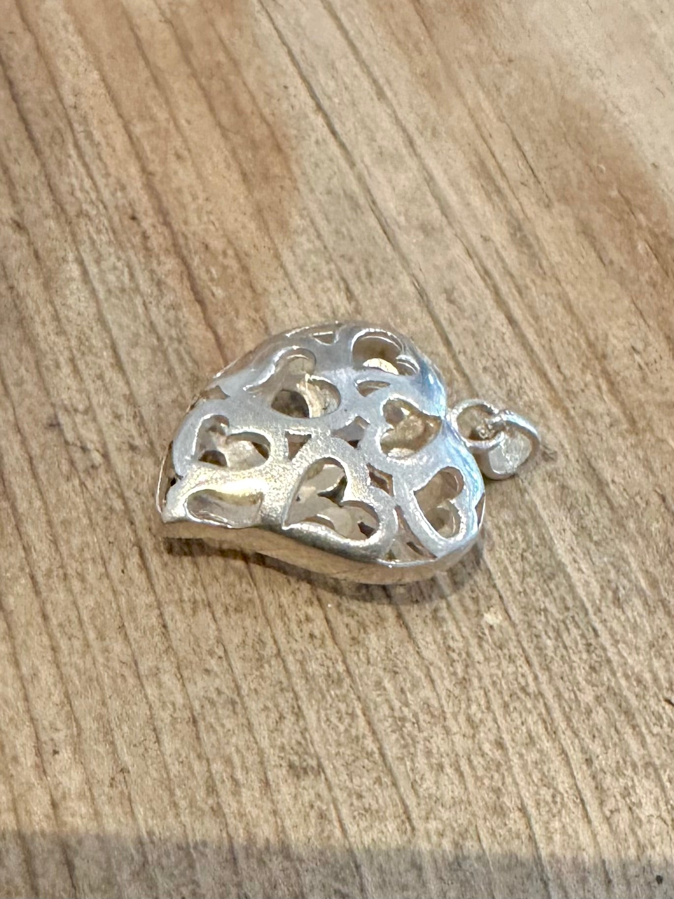 Vintage Heart of Hearts 925 Silver Pendant