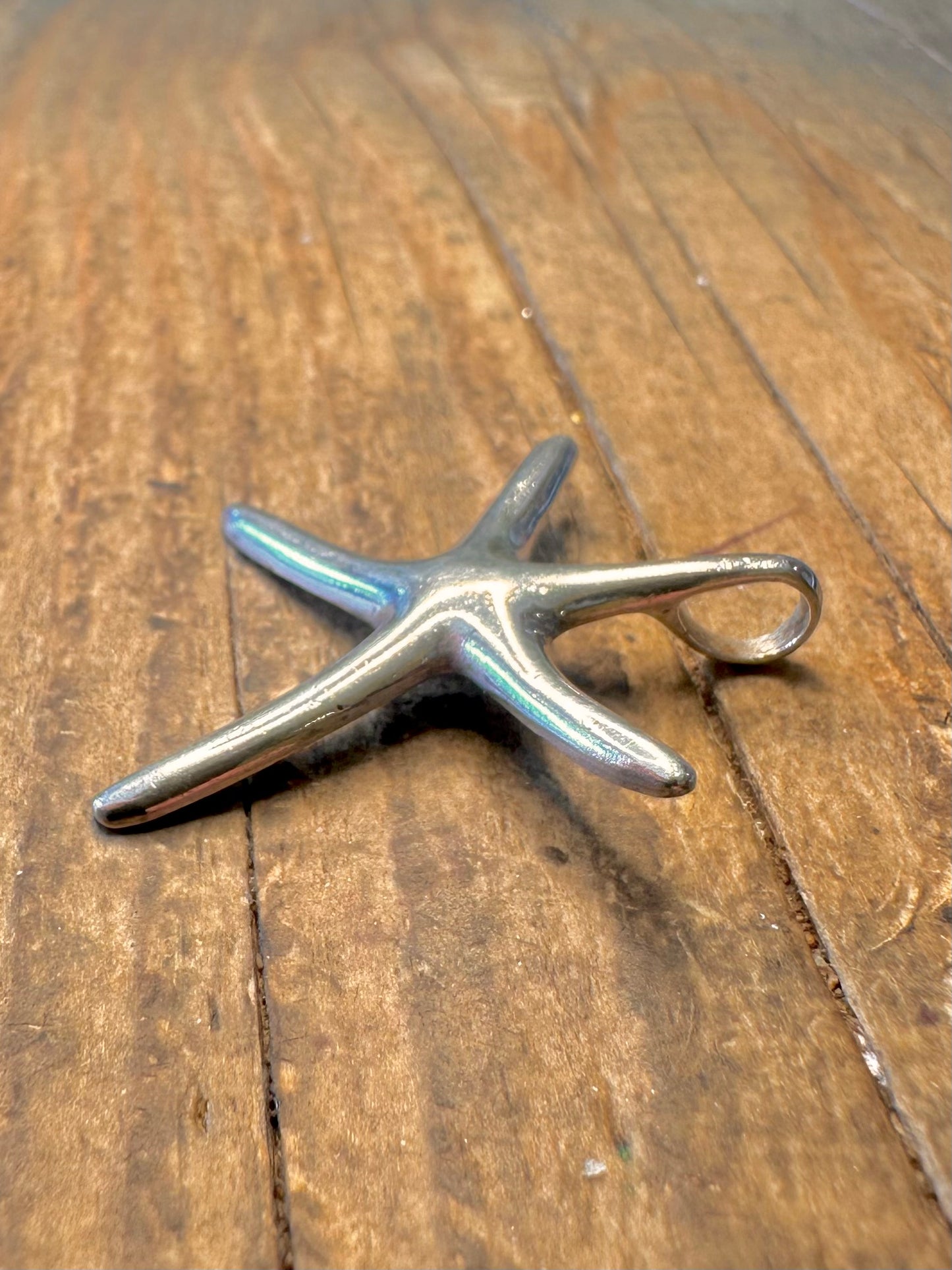 Abstract Starfish 925 Sterling Silver Pendant