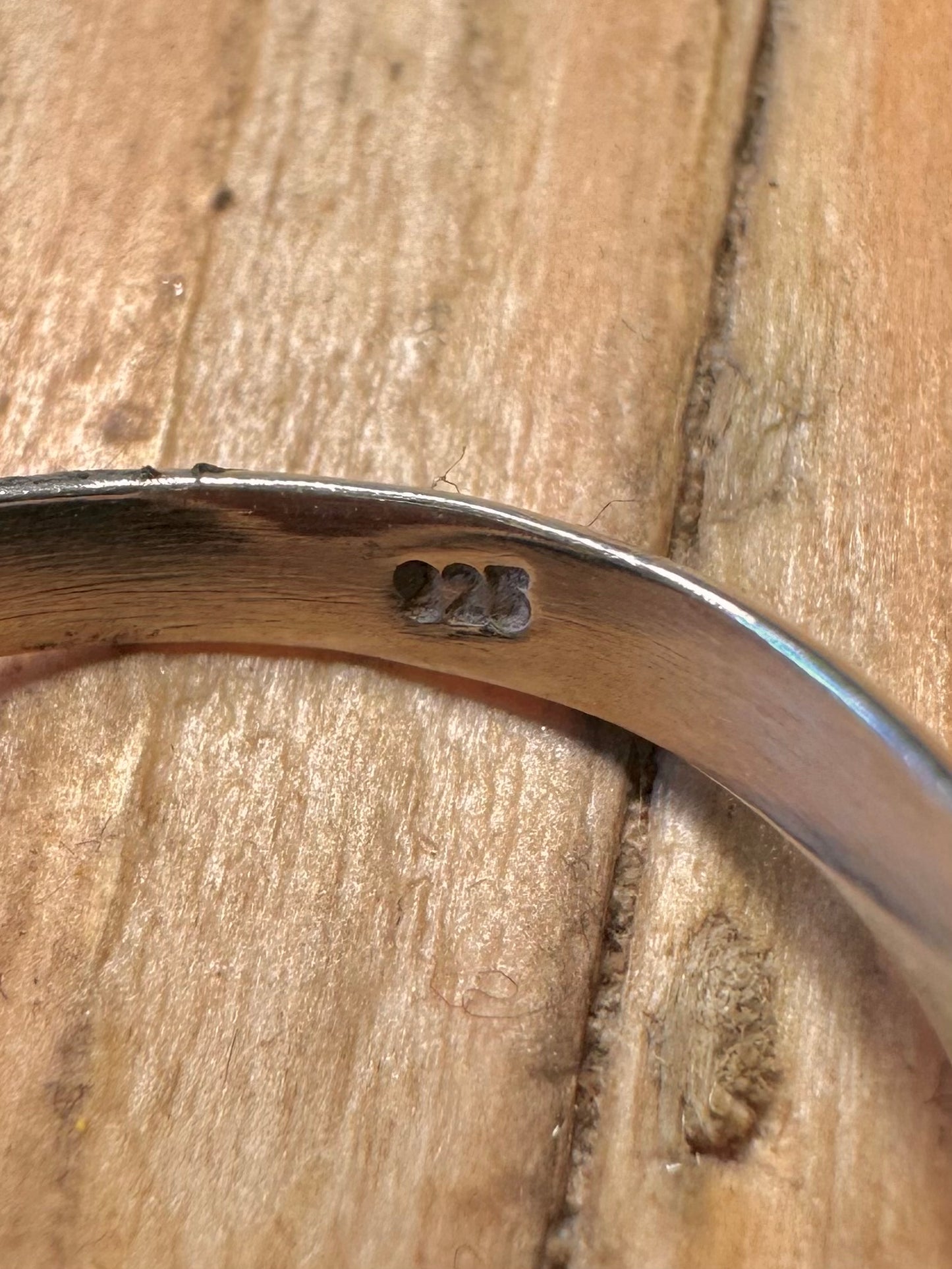 Moderner Karneol Tropfen 925 Sterling Silber Ring Größe S