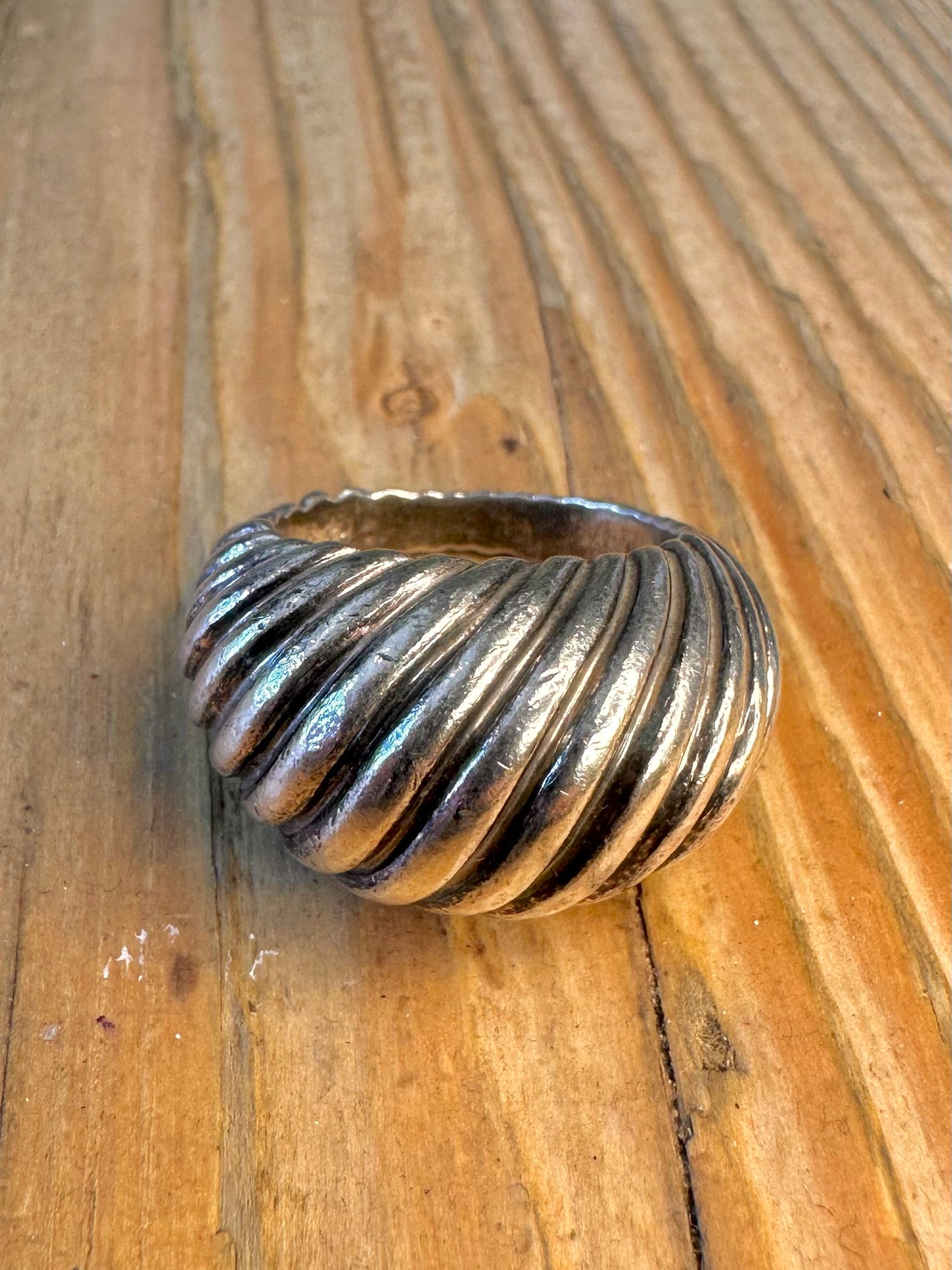 Modernist Croissant Style Kit Heath 925 Sterling Silver Size O Ring