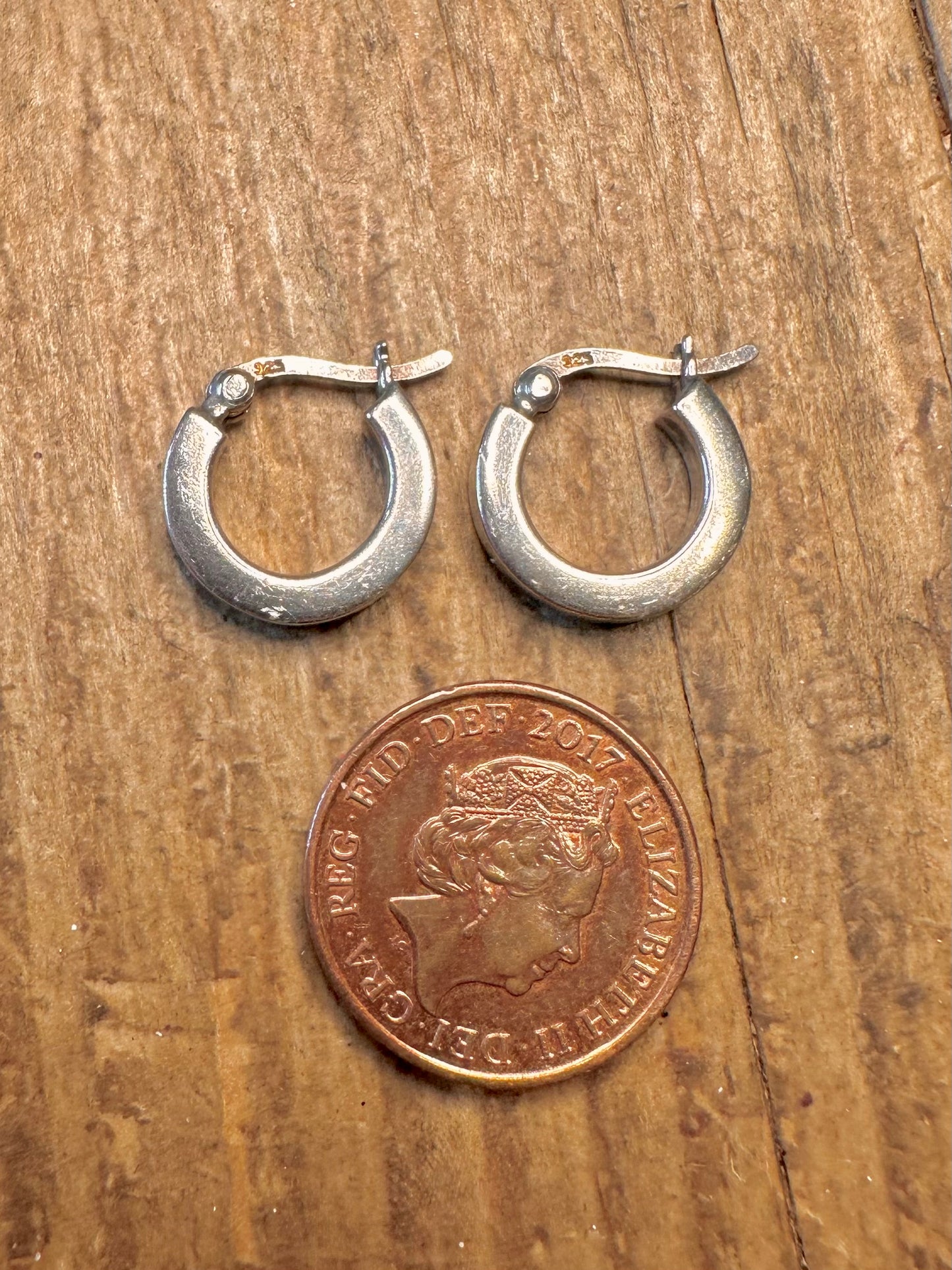 Chunky Sleeper Hoops 925 Sterling Silver Earrings