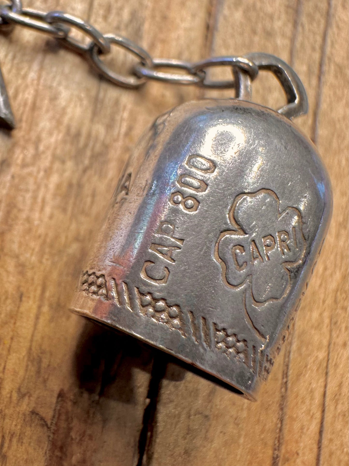 Campanina della Fortuna Lucky Bell of San Michele Capri 800 Silver Charm Pendant