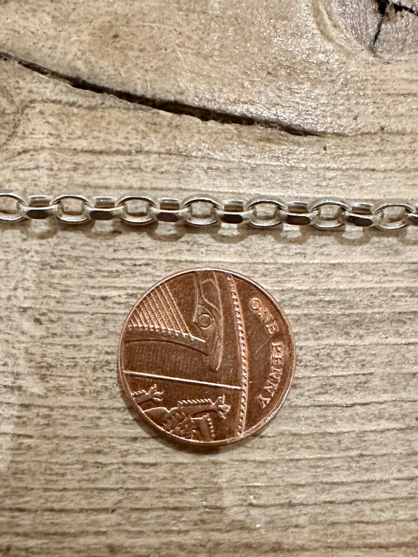 Vintage Cable Chain 925 Silver 19.5 inch Necklace