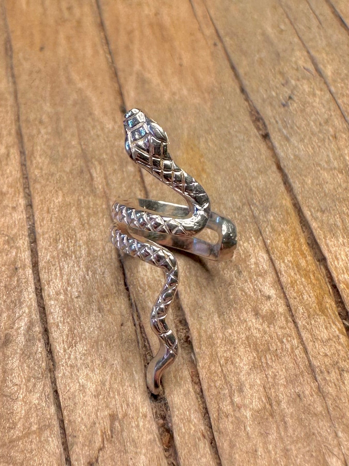 Modern Snake Ear Cuff 925 Sterling Silver Earrings