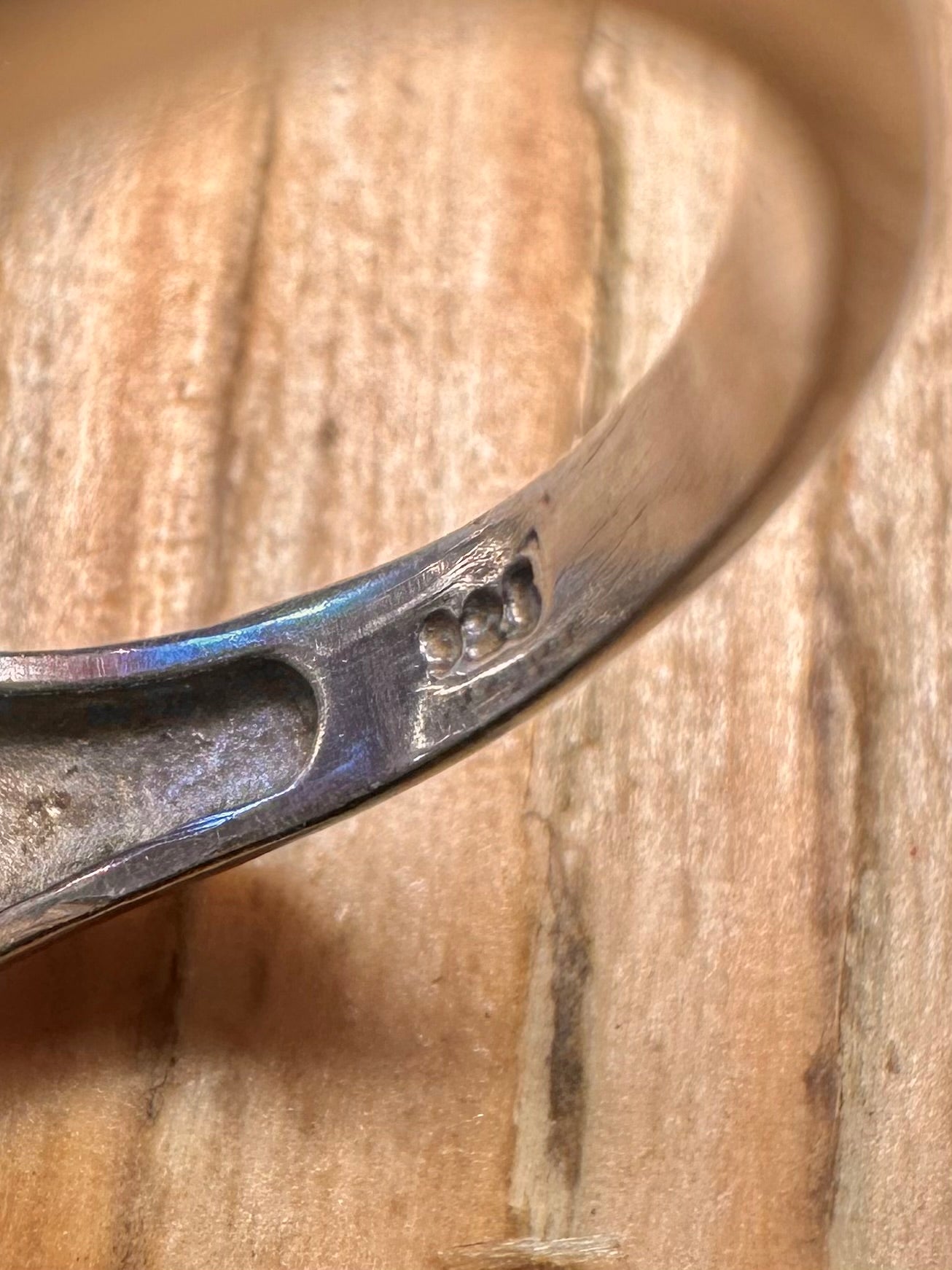 Modern Chunky Blue Topaz 925 Sterling Silver Size Q1/2 Ring