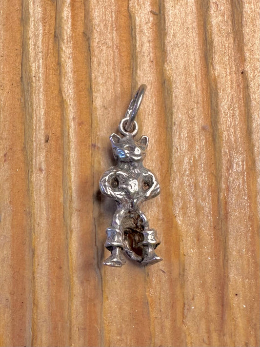 Puss in Boots 925 Sterling Silver Charm Pendant