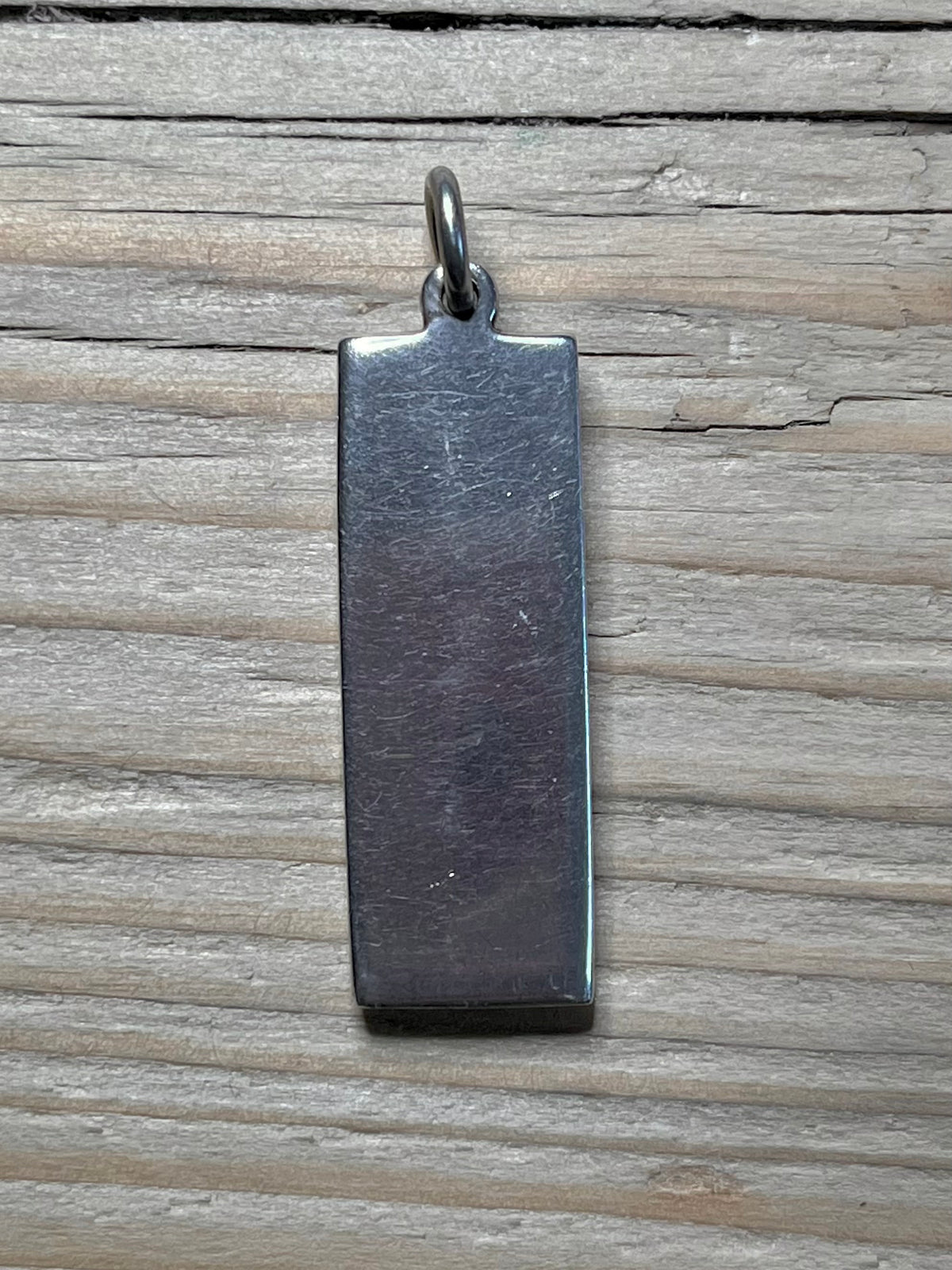 Large Ingot Sheffield 1977 Jubilee Makers Mark E.R 925 Sterling Silver Pendant