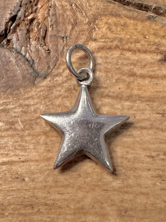 Vintage Star 925 Silver Pendant