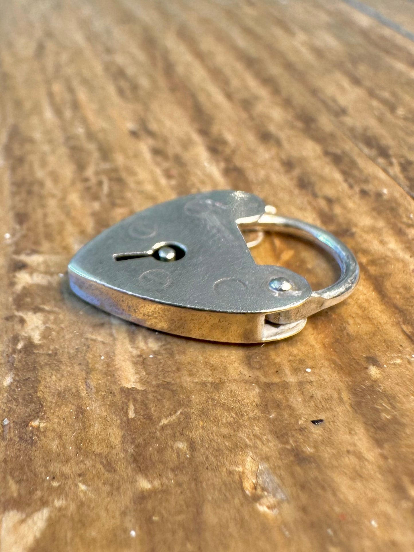 Heart Padlock 1968 925 Sterling Silver Pendant