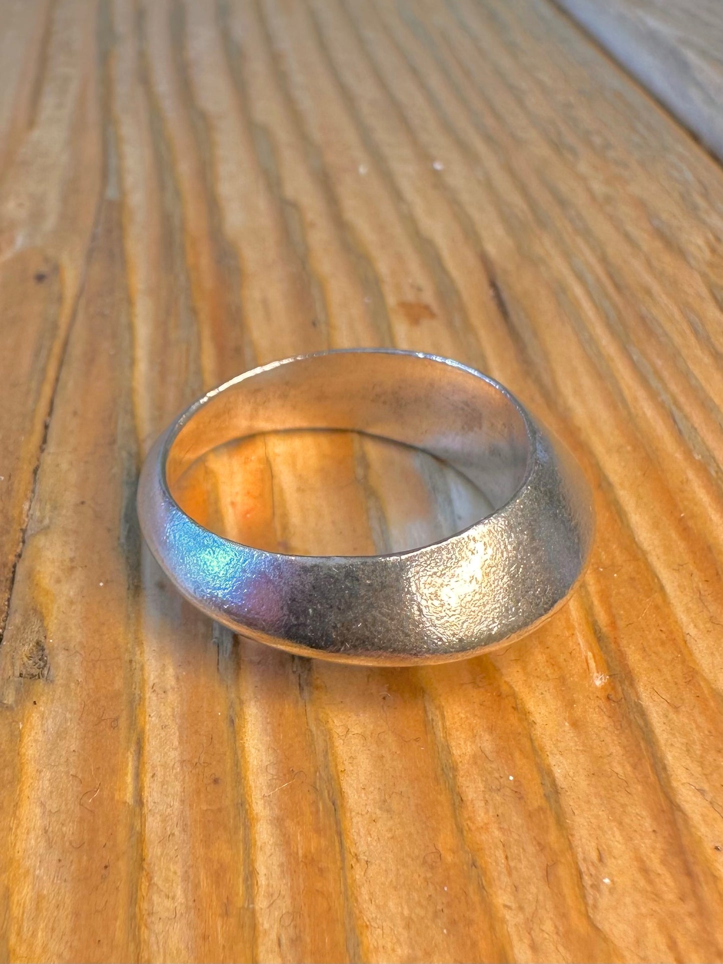 Abstract Band 925 Sterling Silver Size Q1/2 Ring