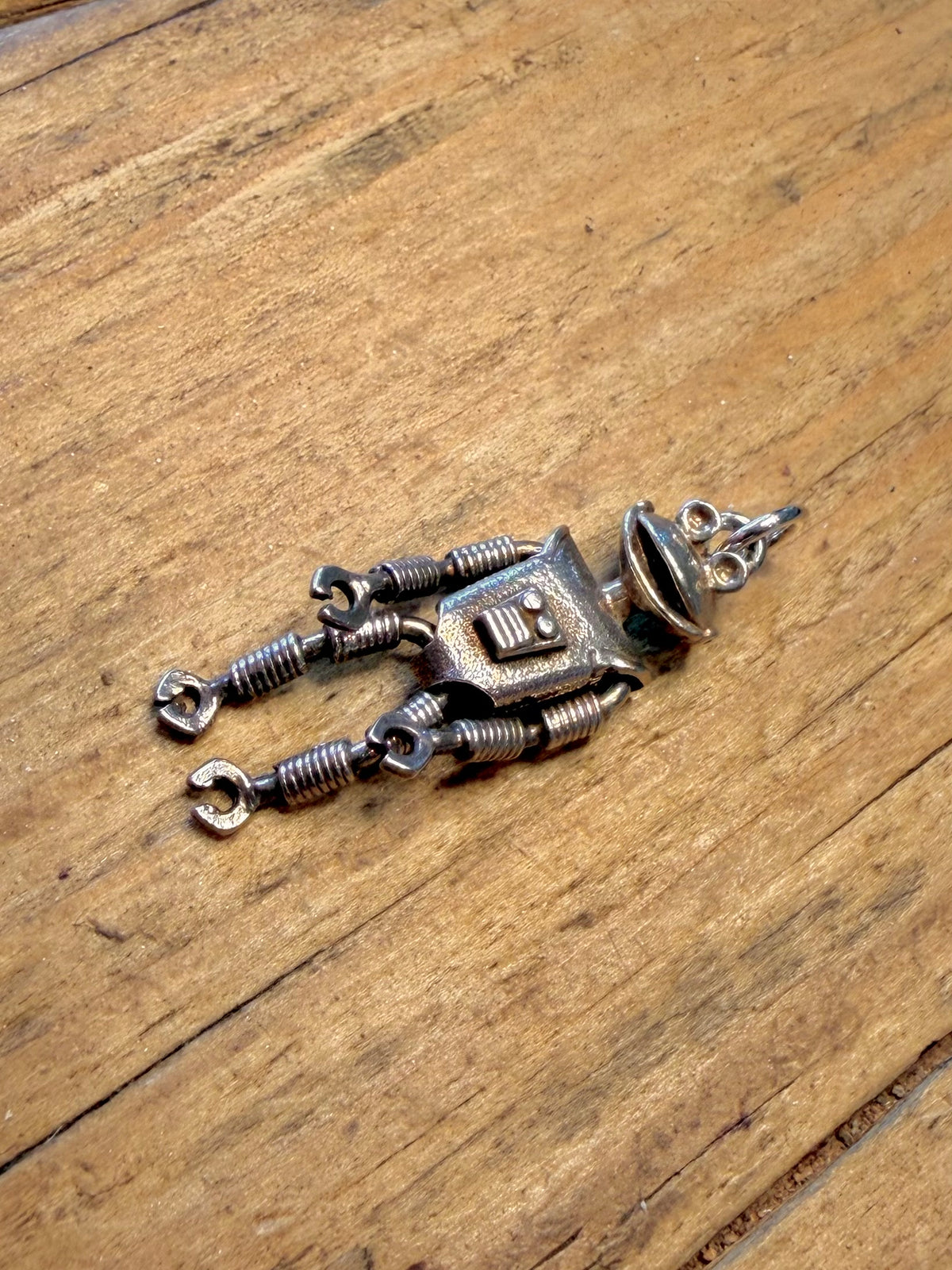 Cadburys 1970’s SMASH Martian Robot Articulated 925 Sterling Silver Pendant