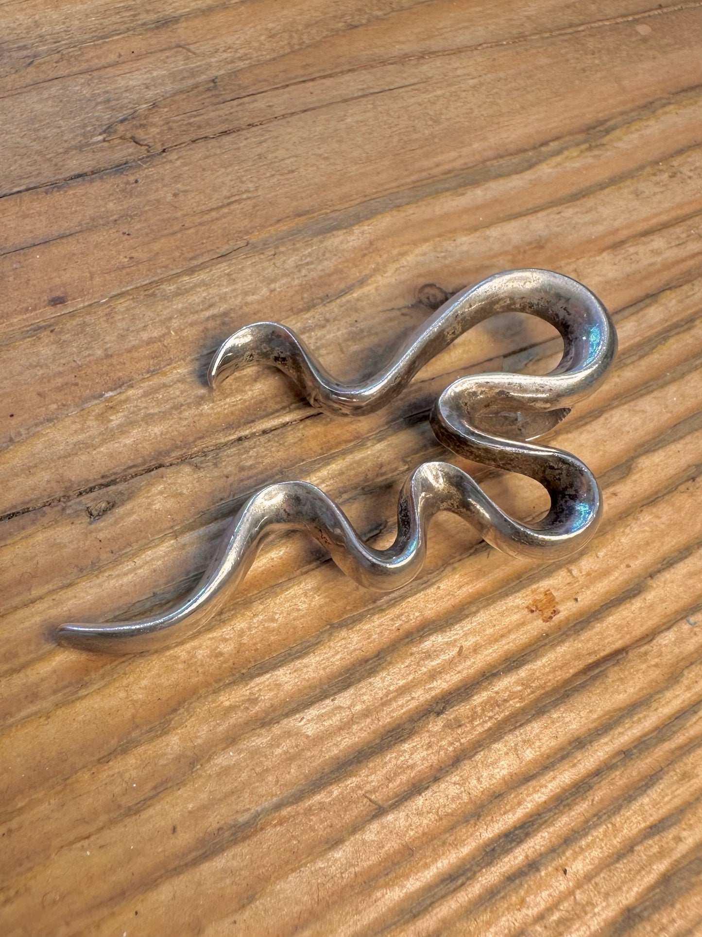 Abstract Squiggle 925 Sterling Silver Pendant